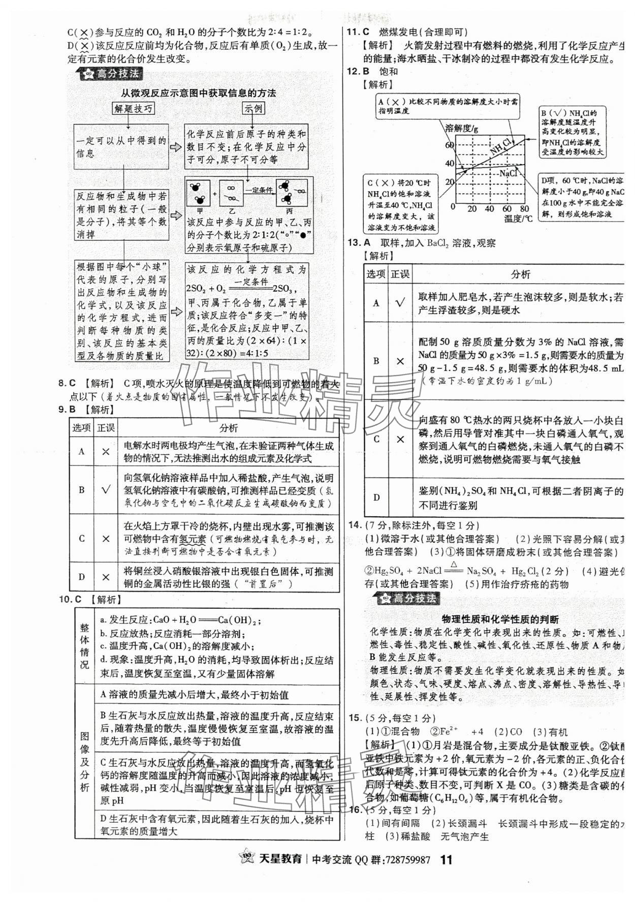 2024年金考卷江西中考45套匯編化學(xué) 第11頁(yè)