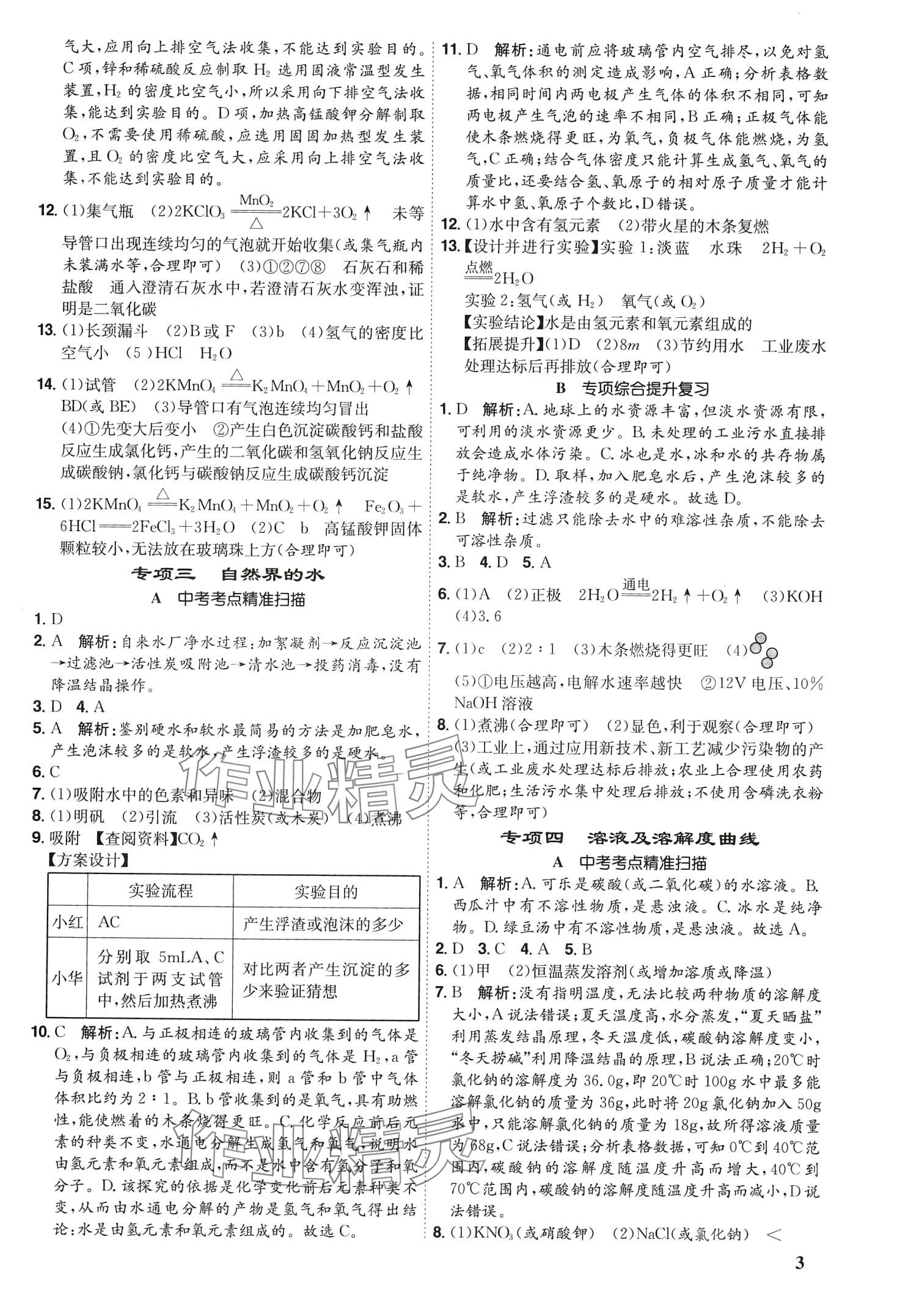 2024年金優(yōu)教輔中考真題分類匯編化學 第3頁