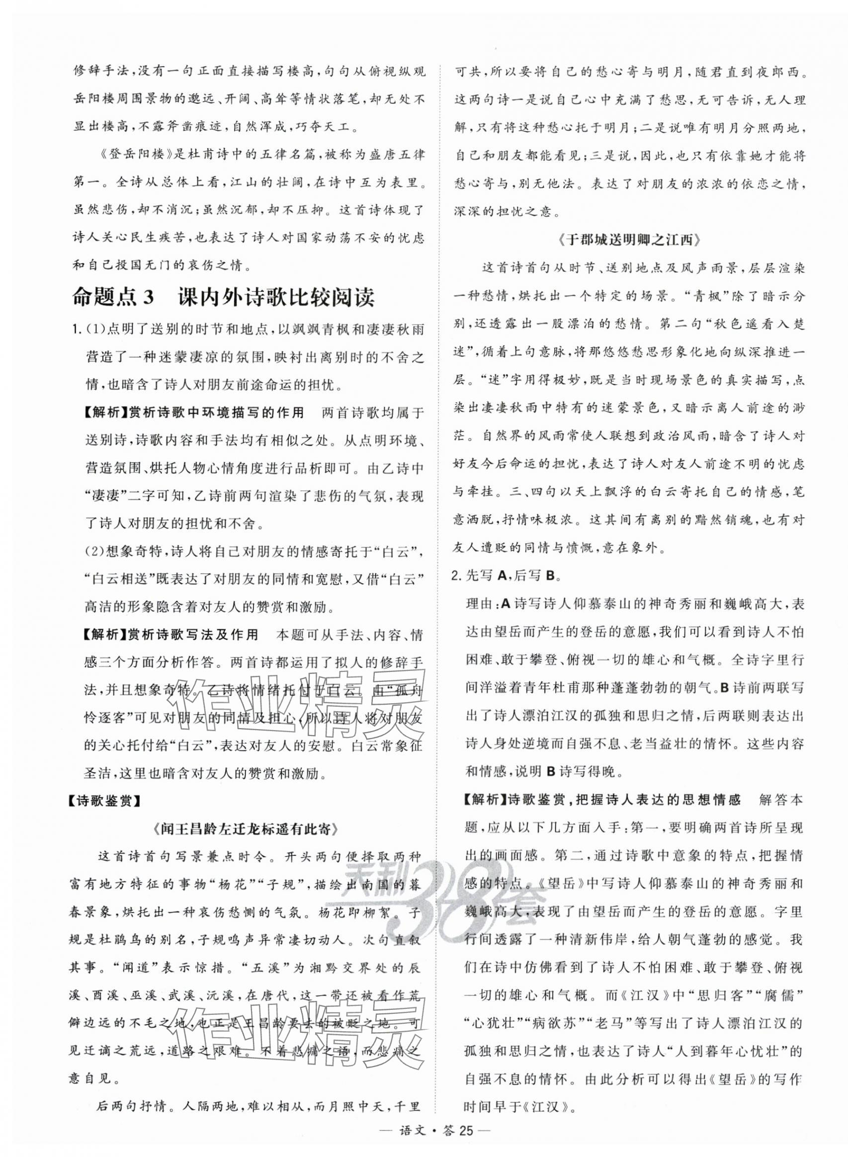 2024年天利38套中考試題分類中考語文浙江專版 第25頁