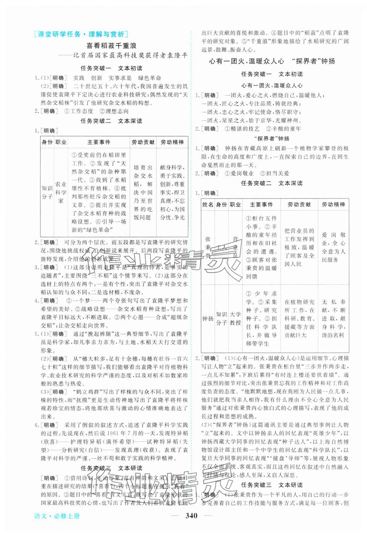 2023年新坐標(biāo)同步練習(xí)高中語(yǔ)文必修上冊(cè)人教版 參考答案第7頁(yè)