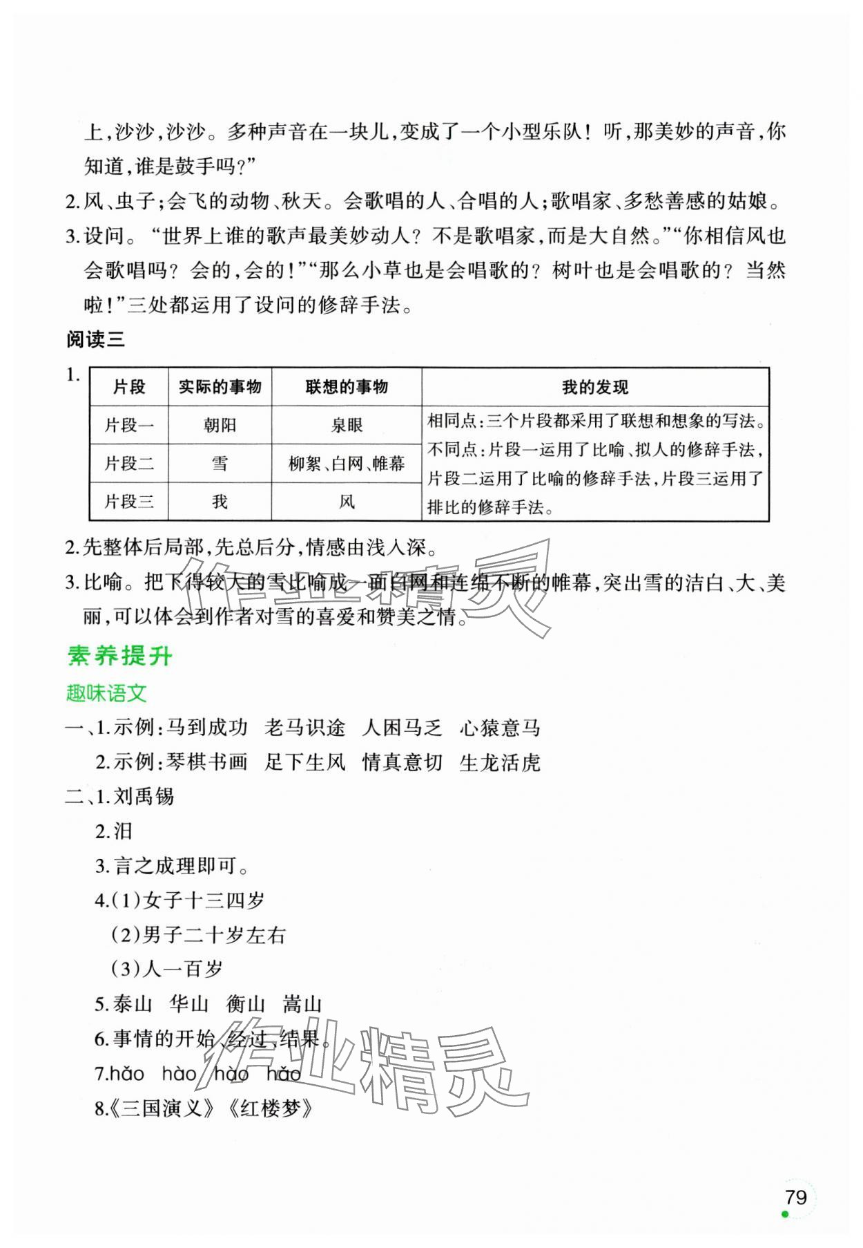 2025年寒假樂園六年級(jí)語文遼寧師范大學(xué)出版社 參考答案第2頁