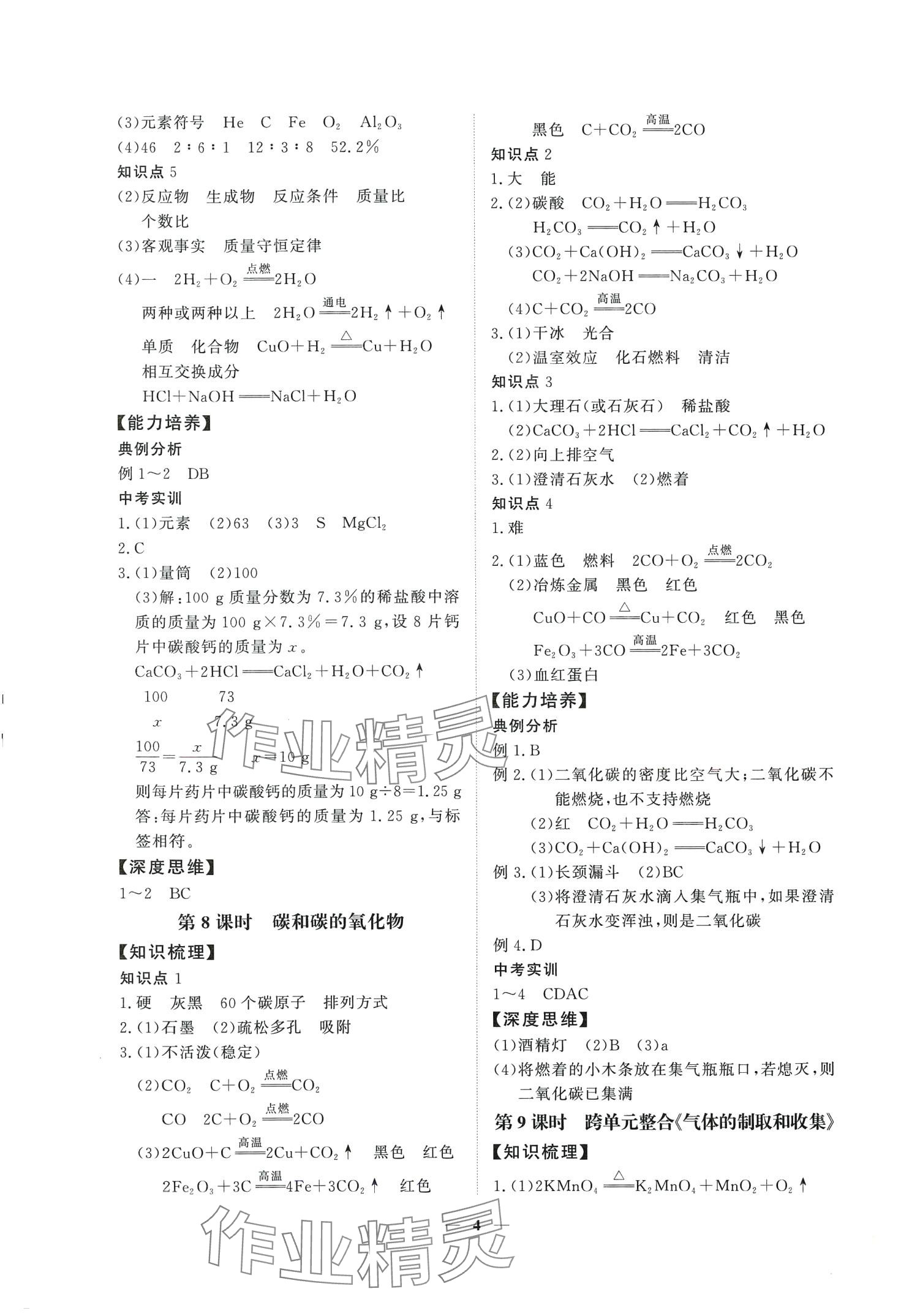 2024年中考領(lǐng)航化學(xué)湖南專版&nbsp;第4頁