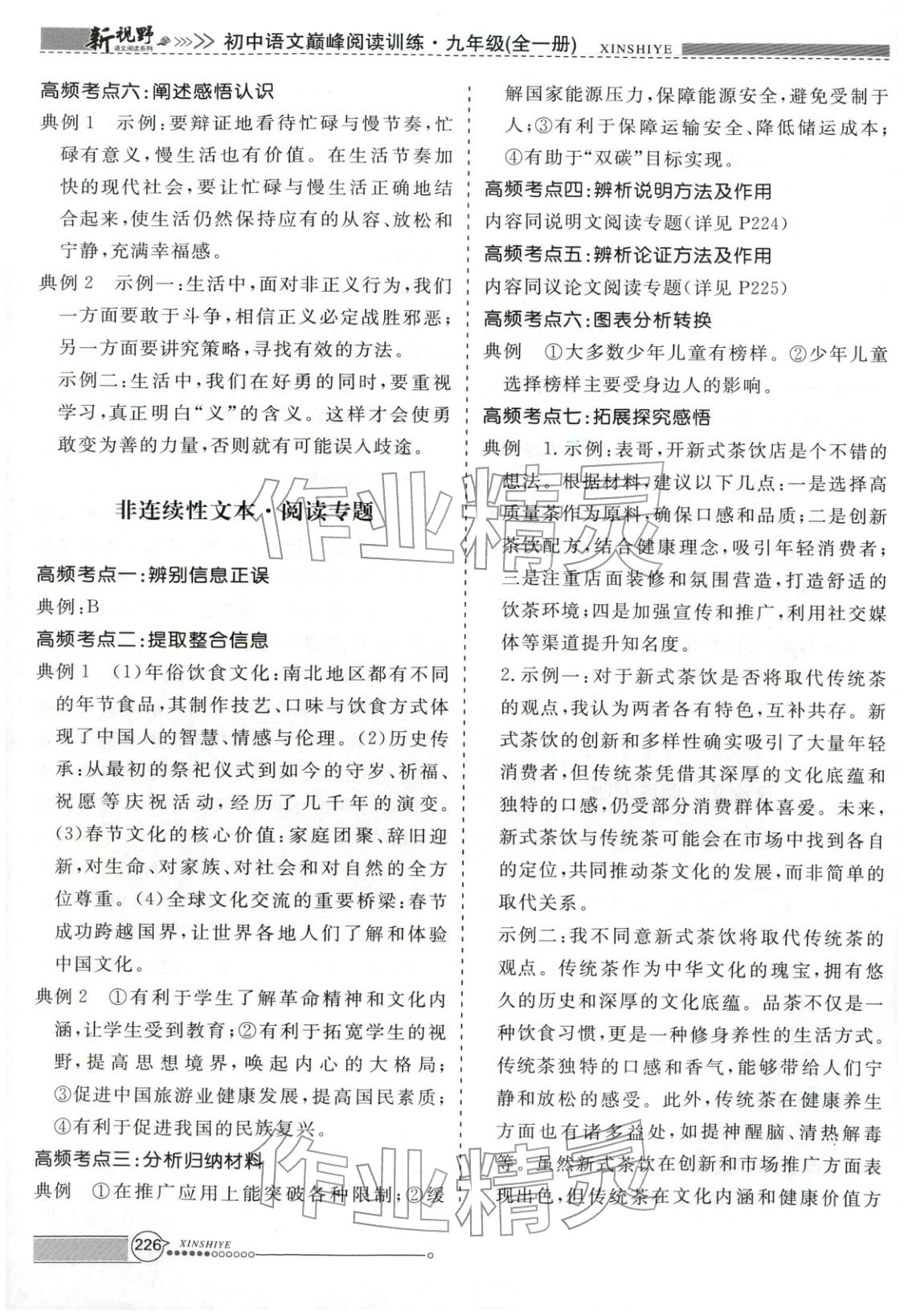 2026年新视野巅峰阅读训练九年级语文全一册人教版&nbsp;第6页