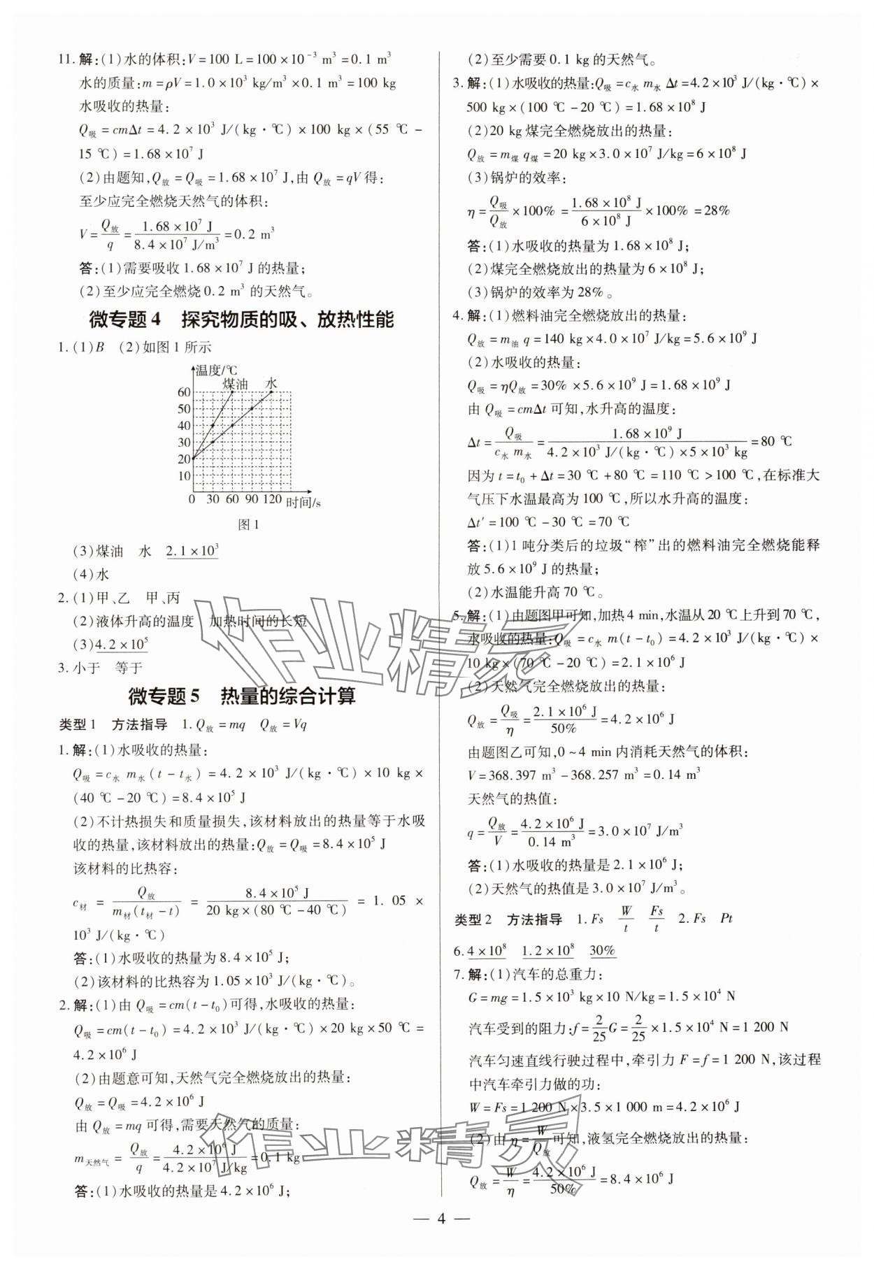 2024年領跑作業本九年級物理全一冊滬粵版 第4頁