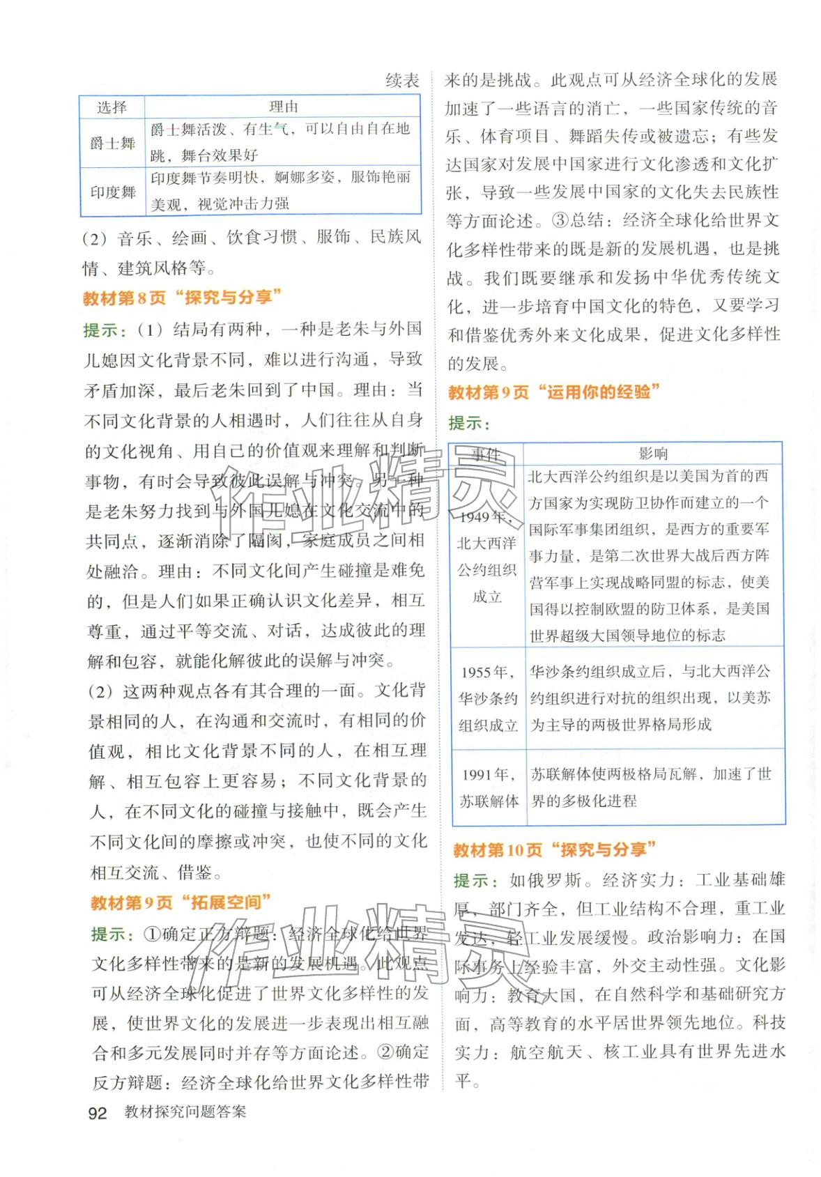 2026年教材伴学笔记九年级道德与法治下册人教版&nbsp;第2页