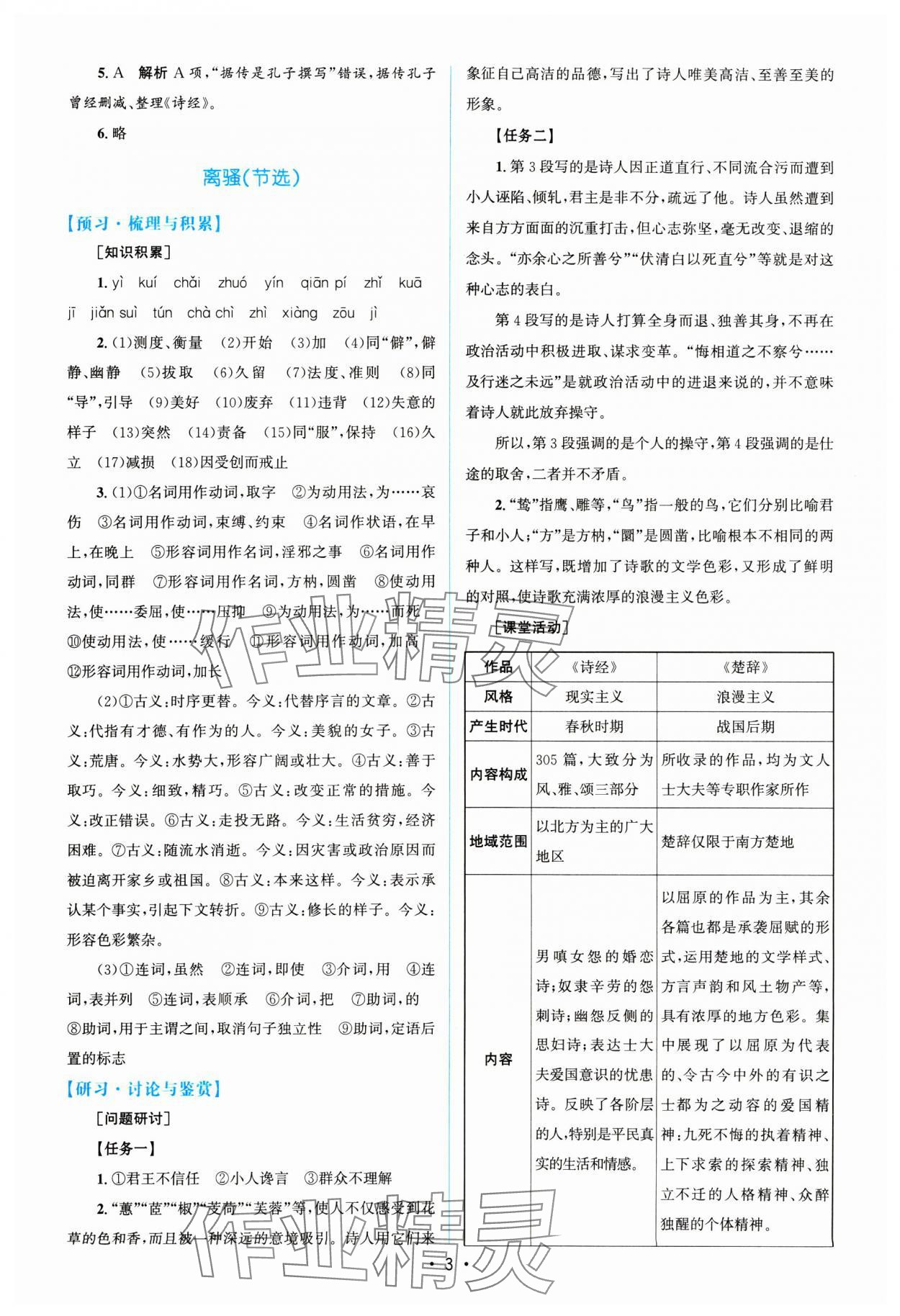 2024年高中同步測(cè)控優(yōu)化設(shè)計(jì)語文選擇性必修下冊(cè)人教版 參考答案第2頁