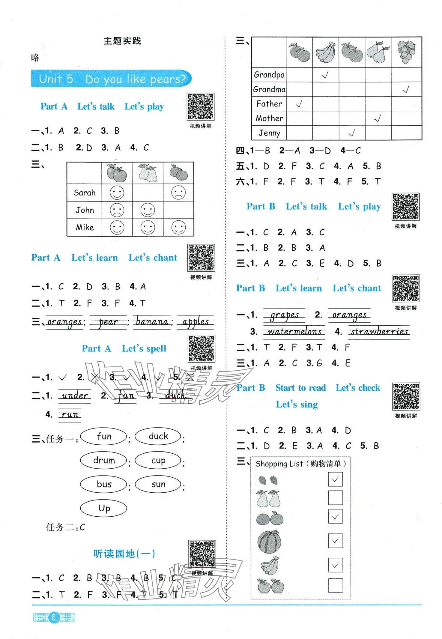 2024年陽(yáng)光同學(xué)課時(shí)優(yōu)化作業(yè)三年級(jí)英語(yǔ)下冊(cè)人教版廣東專版 第6頁(yè)