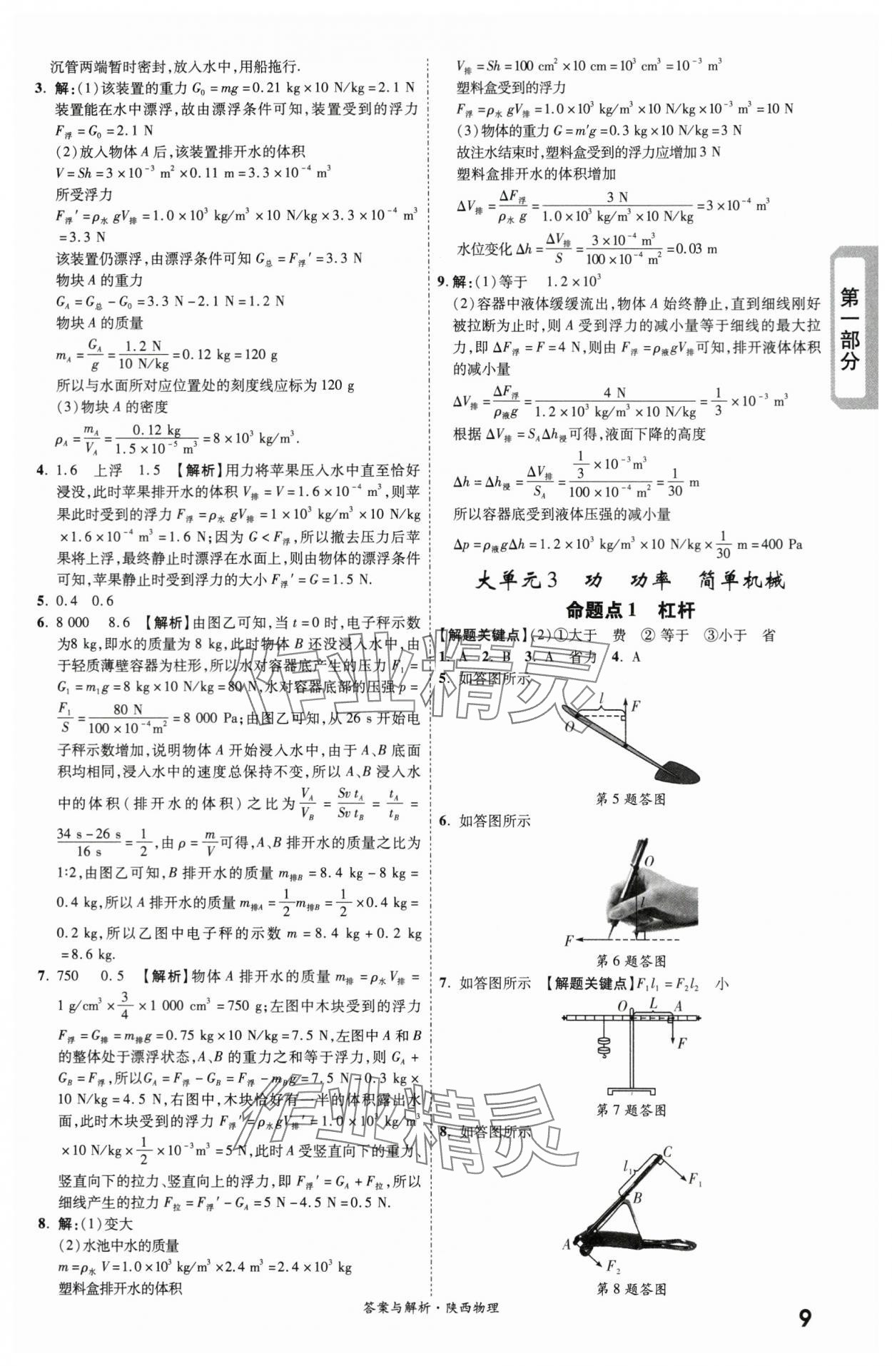 2024年一战成名考前新方案物理陕西专版 第9页