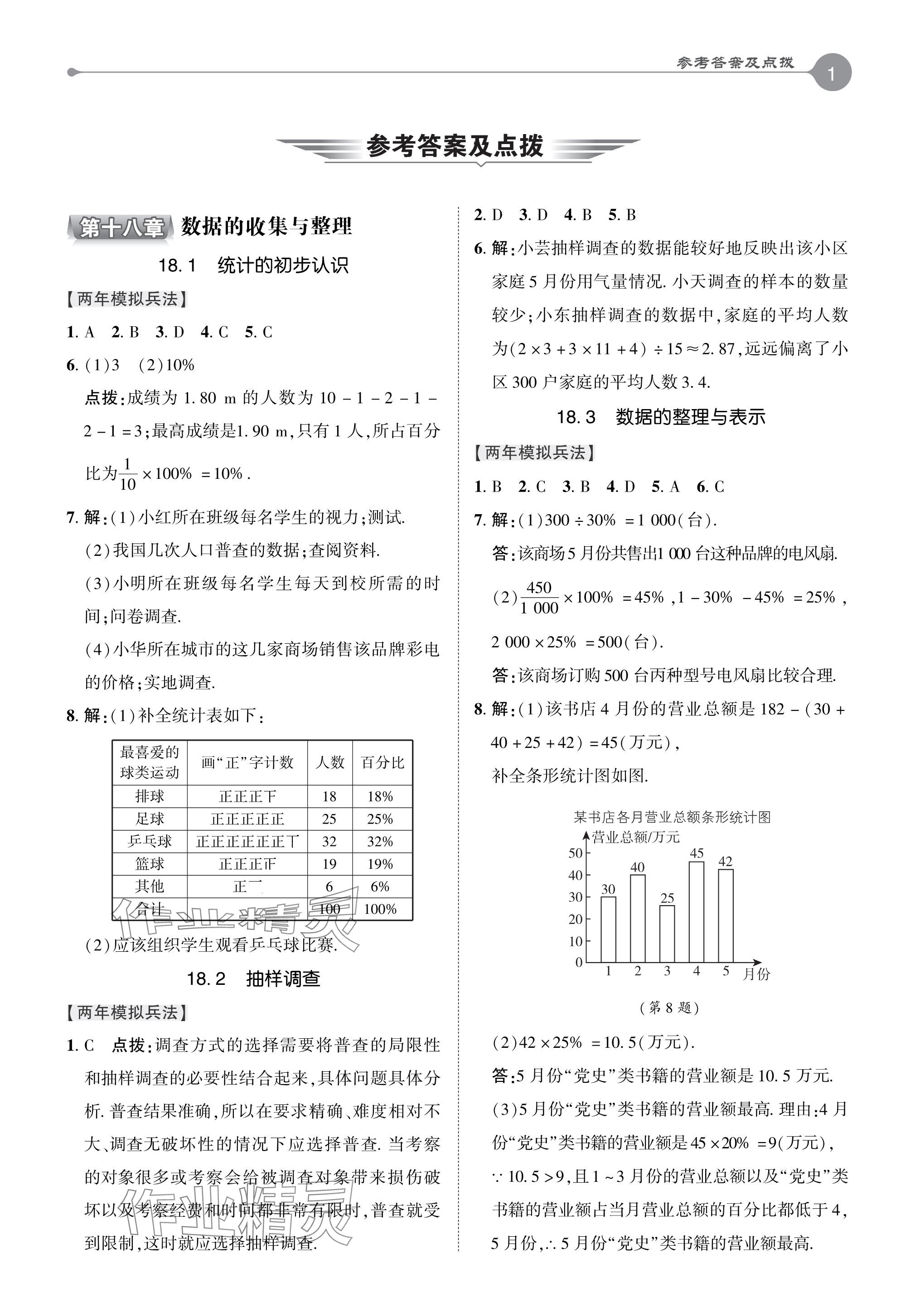 2024年特高級(jí)教師點(diǎn)撥八年級(jí)數(shù)學(xué)下冊(cè)冀教版 參考答案第1頁(yè)