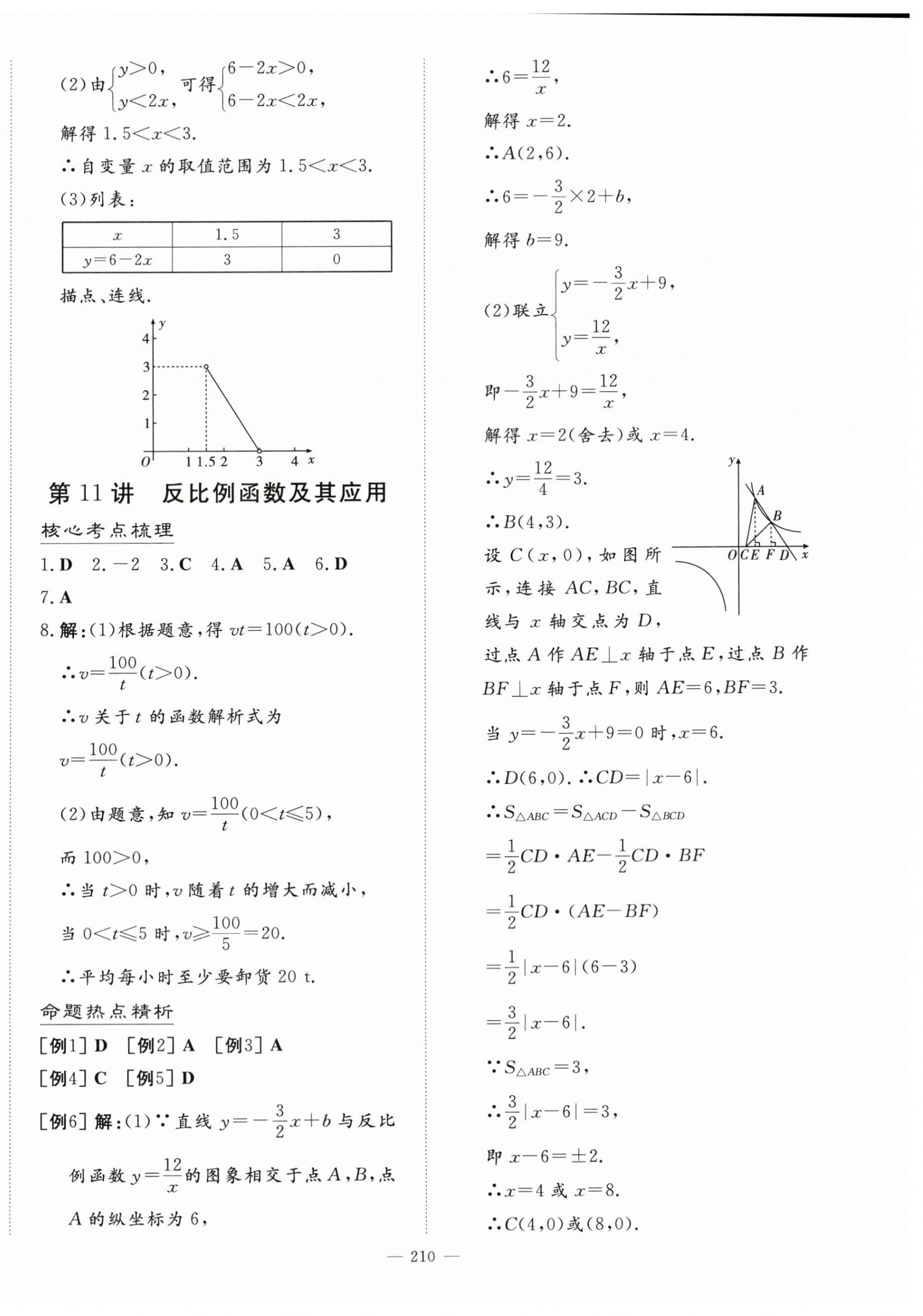 2024年初中學業水平手冊數學云南專版 第6頁