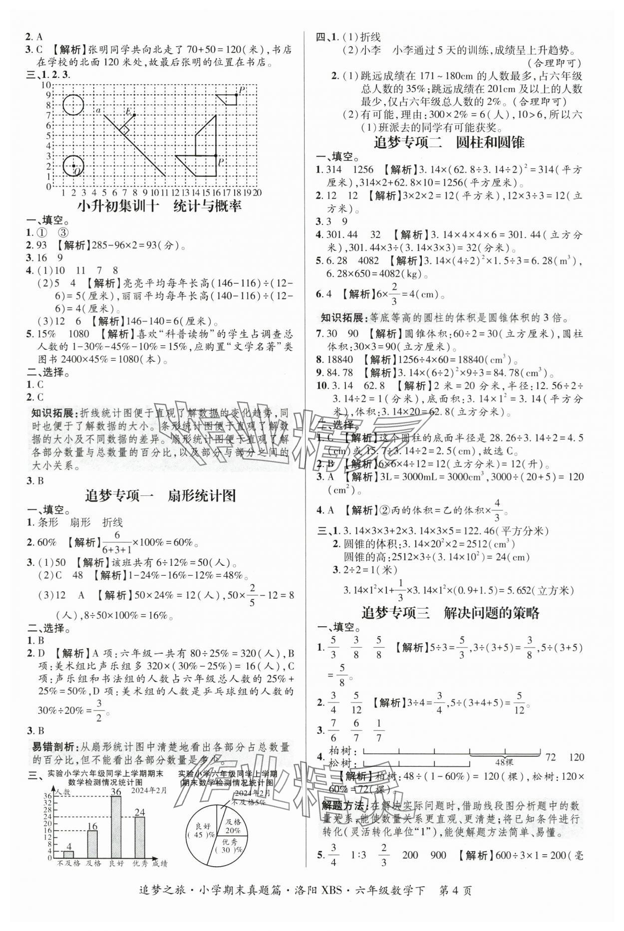 2024年追夢(mèng)之旅小學(xué)期末真題篇六年級(jí)數(shù)學(xué)下冊(cè)蘇教版洛陽(yáng)專(zhuān)版 參考答案第4頁(yè)