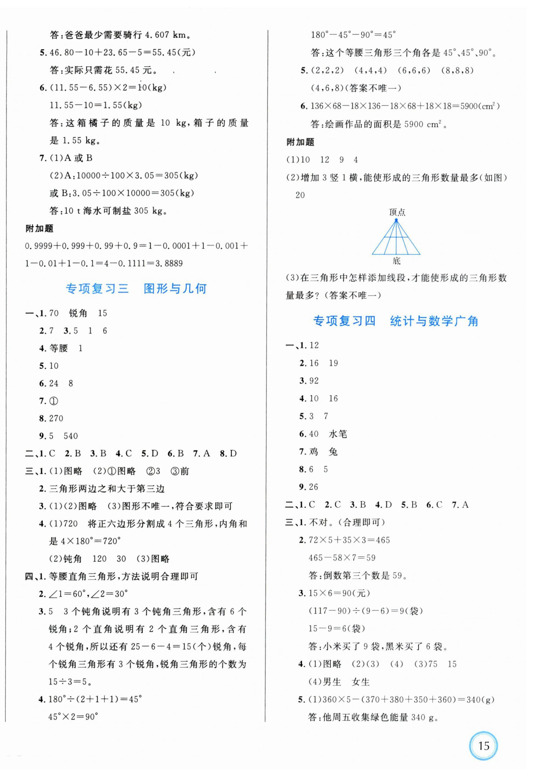 2025年浙点通提优卷四年级数学下册人教版 第2页