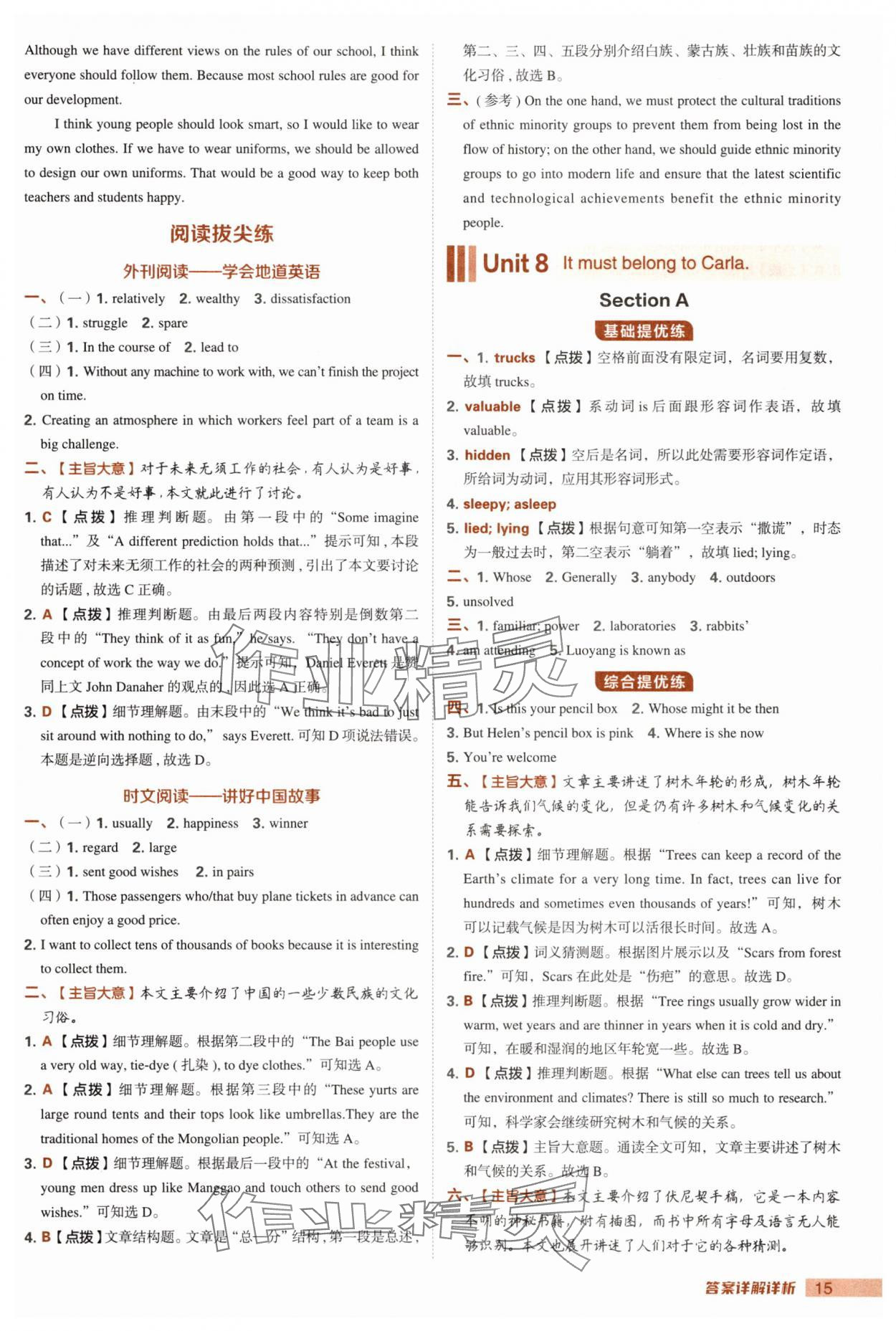 2025年綜合應(yīng)用創(chuàng)新題典中點九年級英語全一冊人教版河南專版&nbsp;第15頁