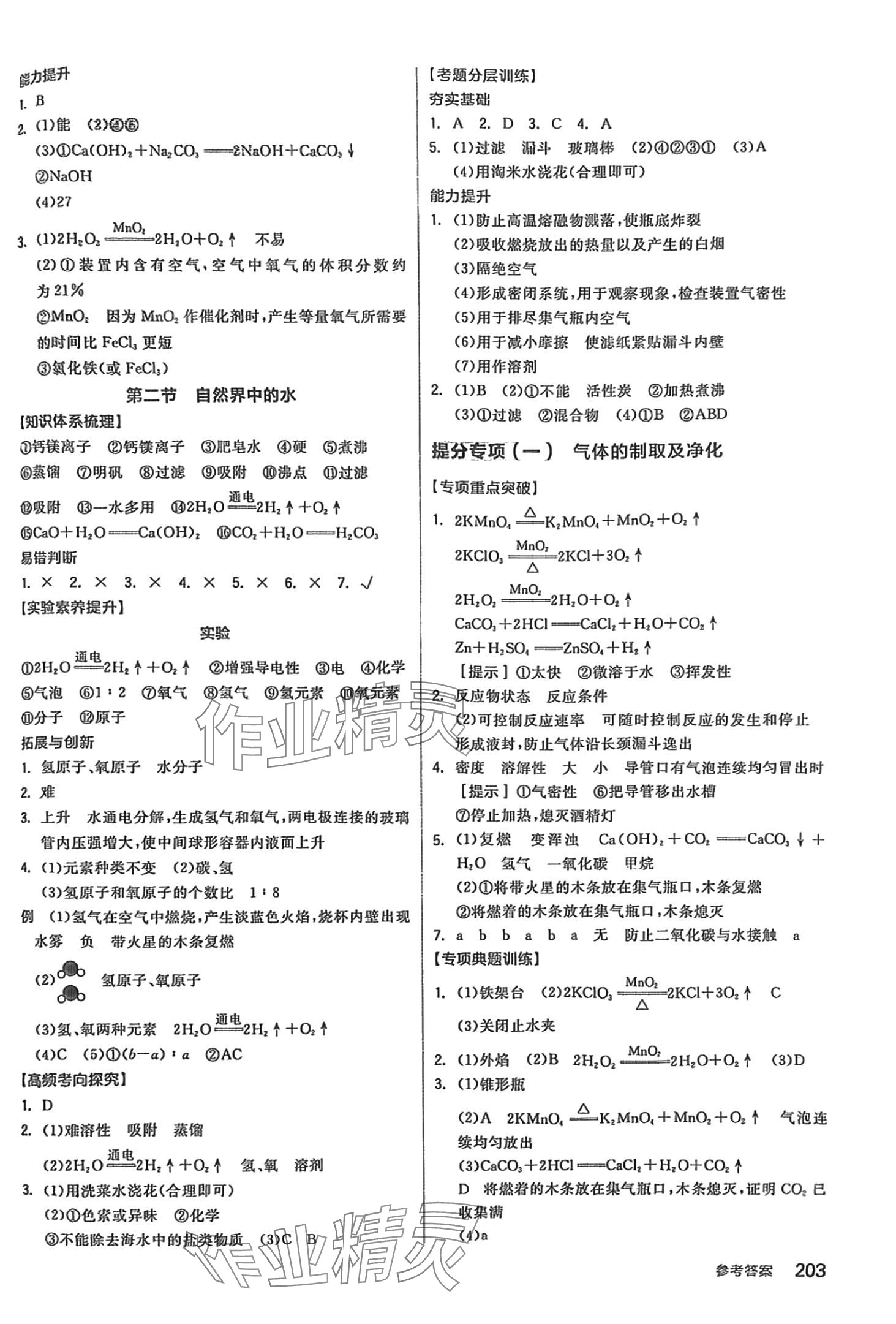 2024年全品中考復(fù)習(xí)方案化學(xué)滬教版 第5頁