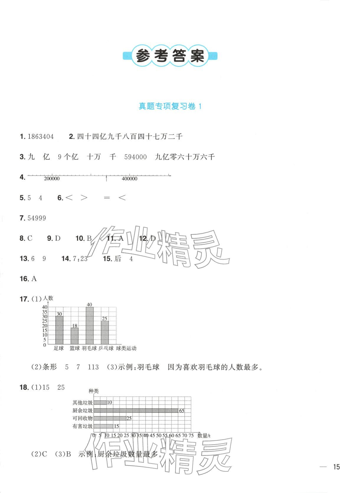 2025年陽光同學期末真題精選四年級數學上冊人教版&nbsp;第1頁