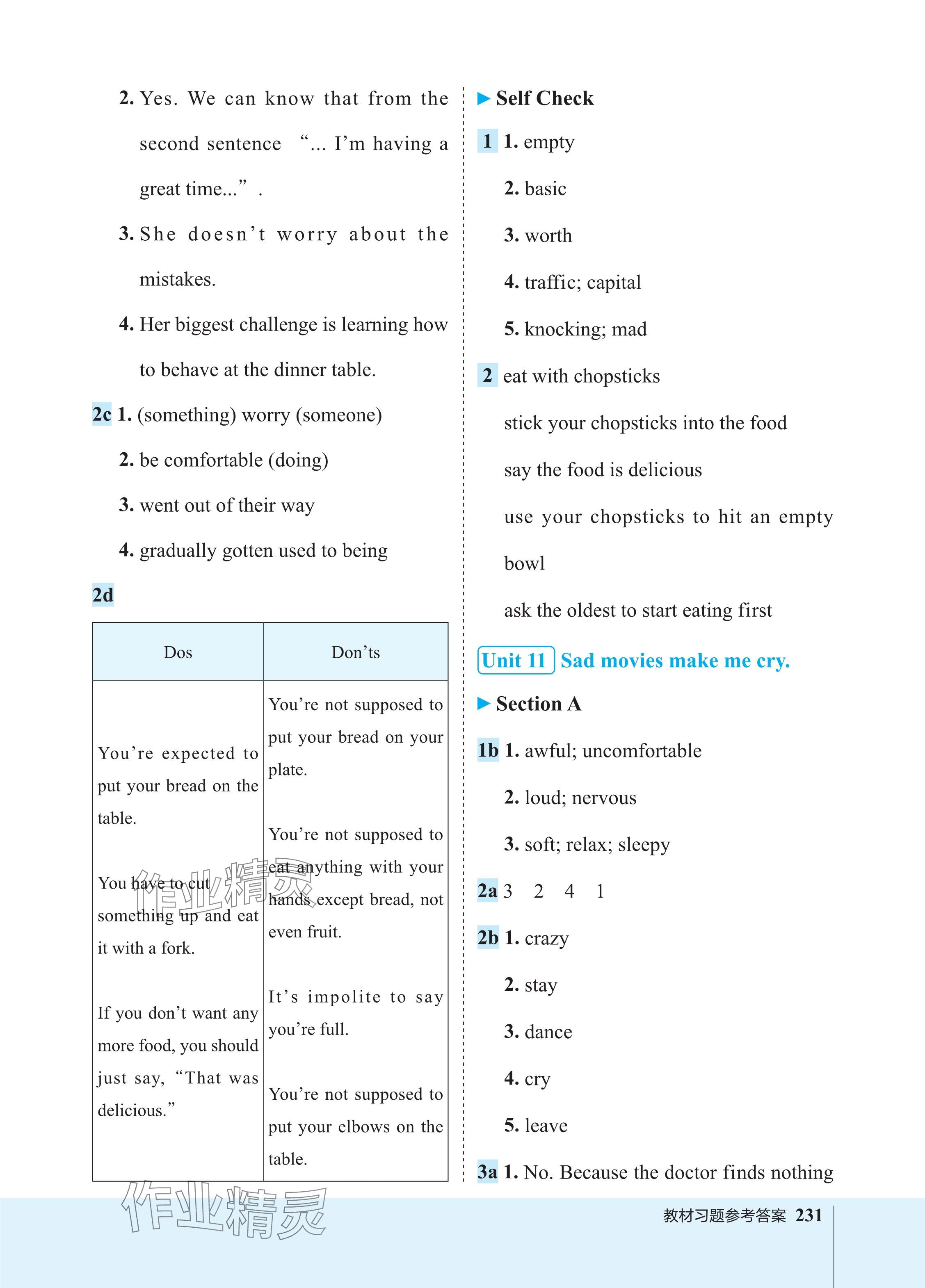 2024年特高級教師點撥九年級英語下冊人教版 參考答案第101頁