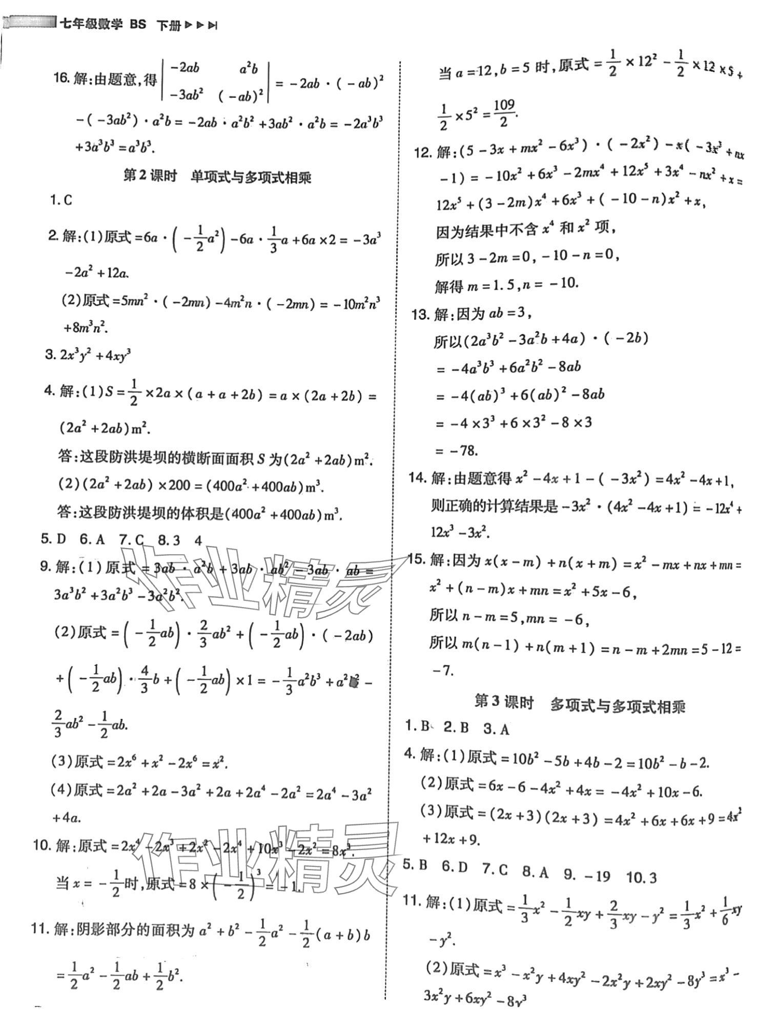 2024年辽宁作业分层培优学案七年级数学下册北师大版 第4页