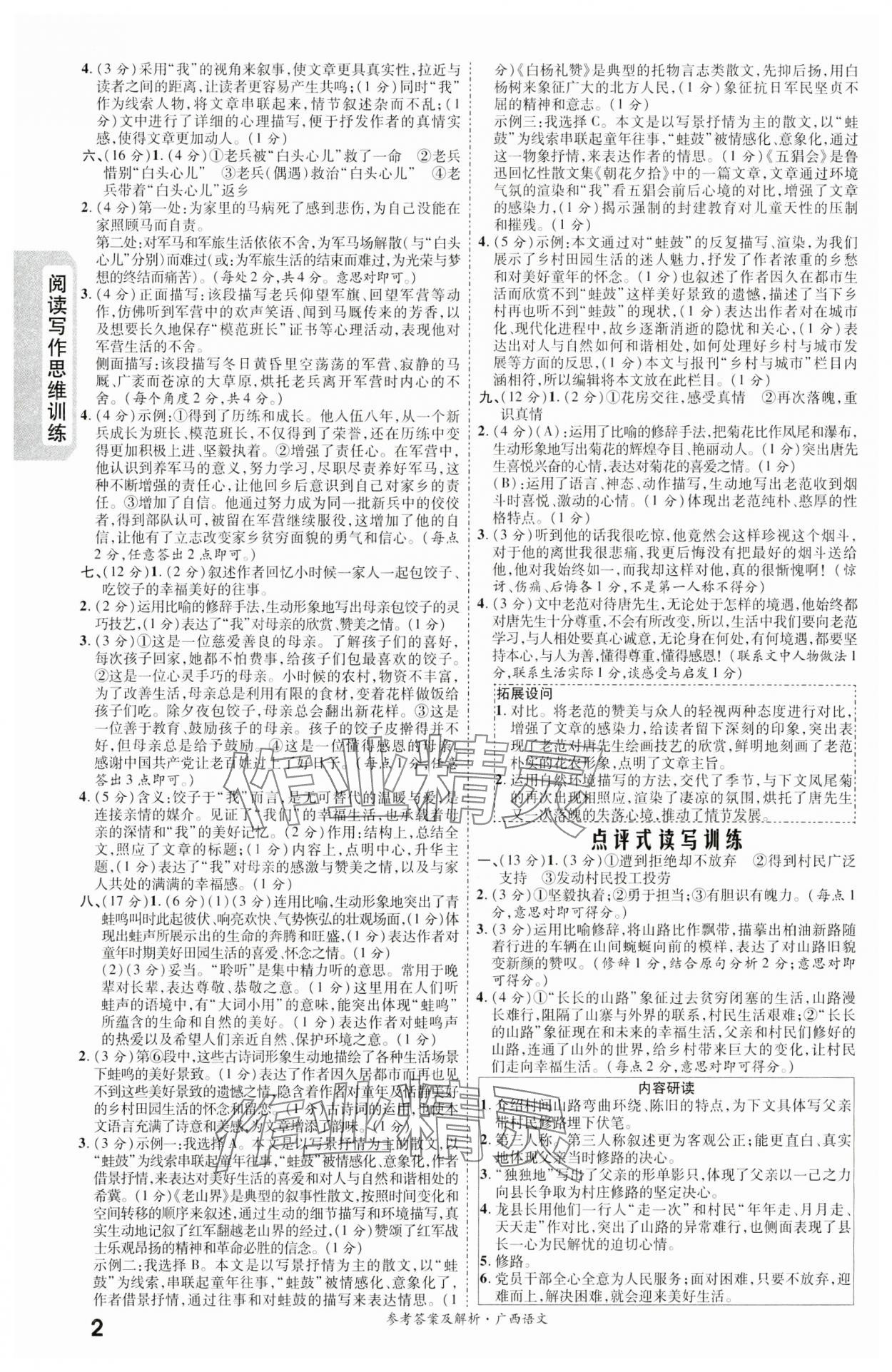2024年一战成名新中考语文广西专版 第2页