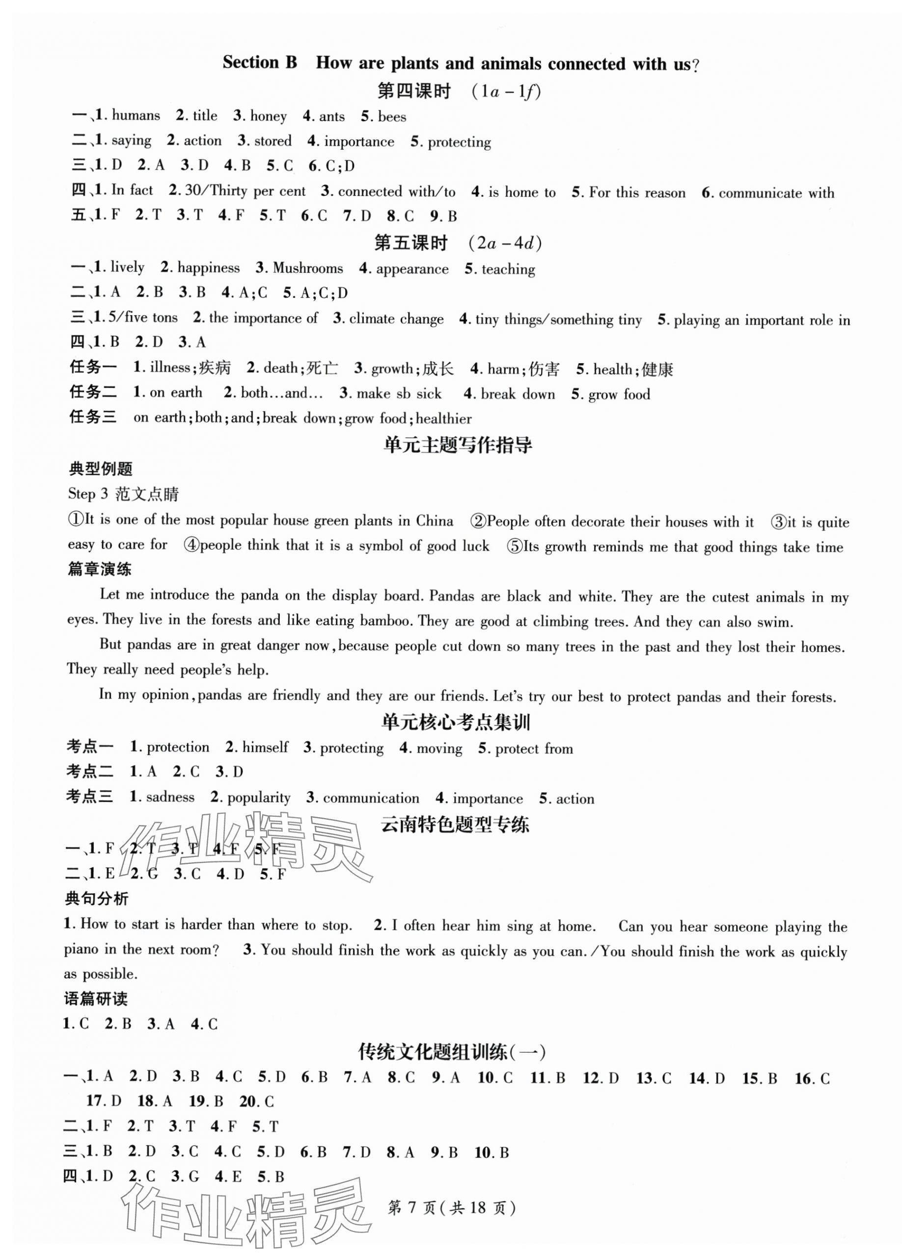 2025年名师测控八年级英语上册人教版云南专版 第7页