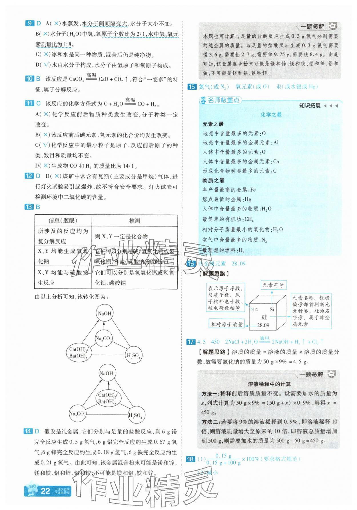 2025年金考卷45套匯編化學(xué)河南專版 參考答案第21頁(yè)