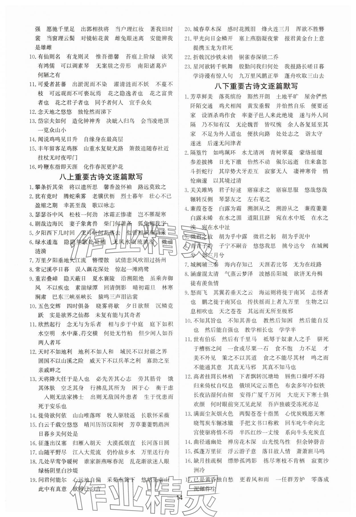 2025年浙江中考提分攻略語文 參考答案第13頁