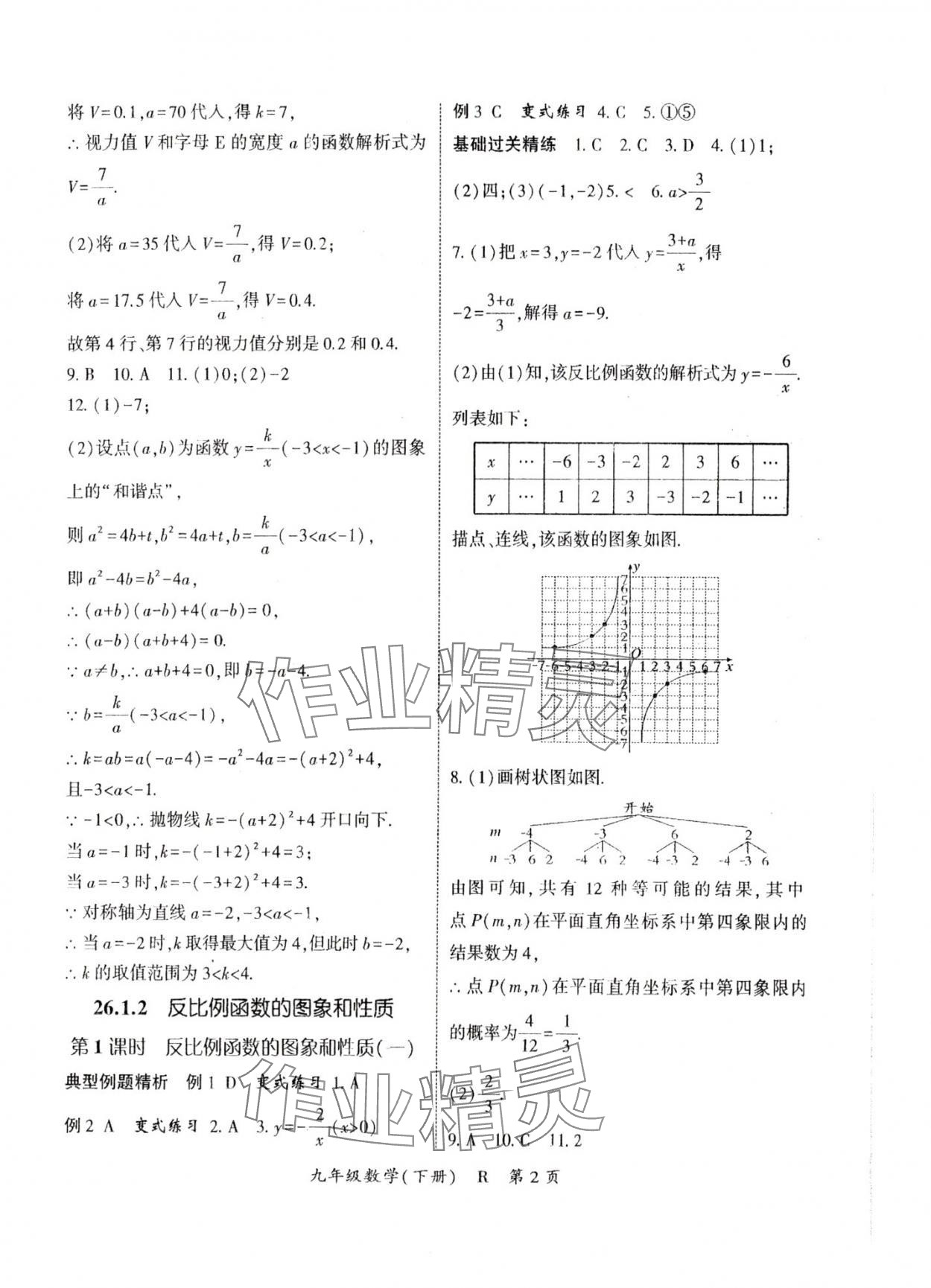 2025年啟航新課堂九年級數(shù)學下冊人教版 參考答案第2頁