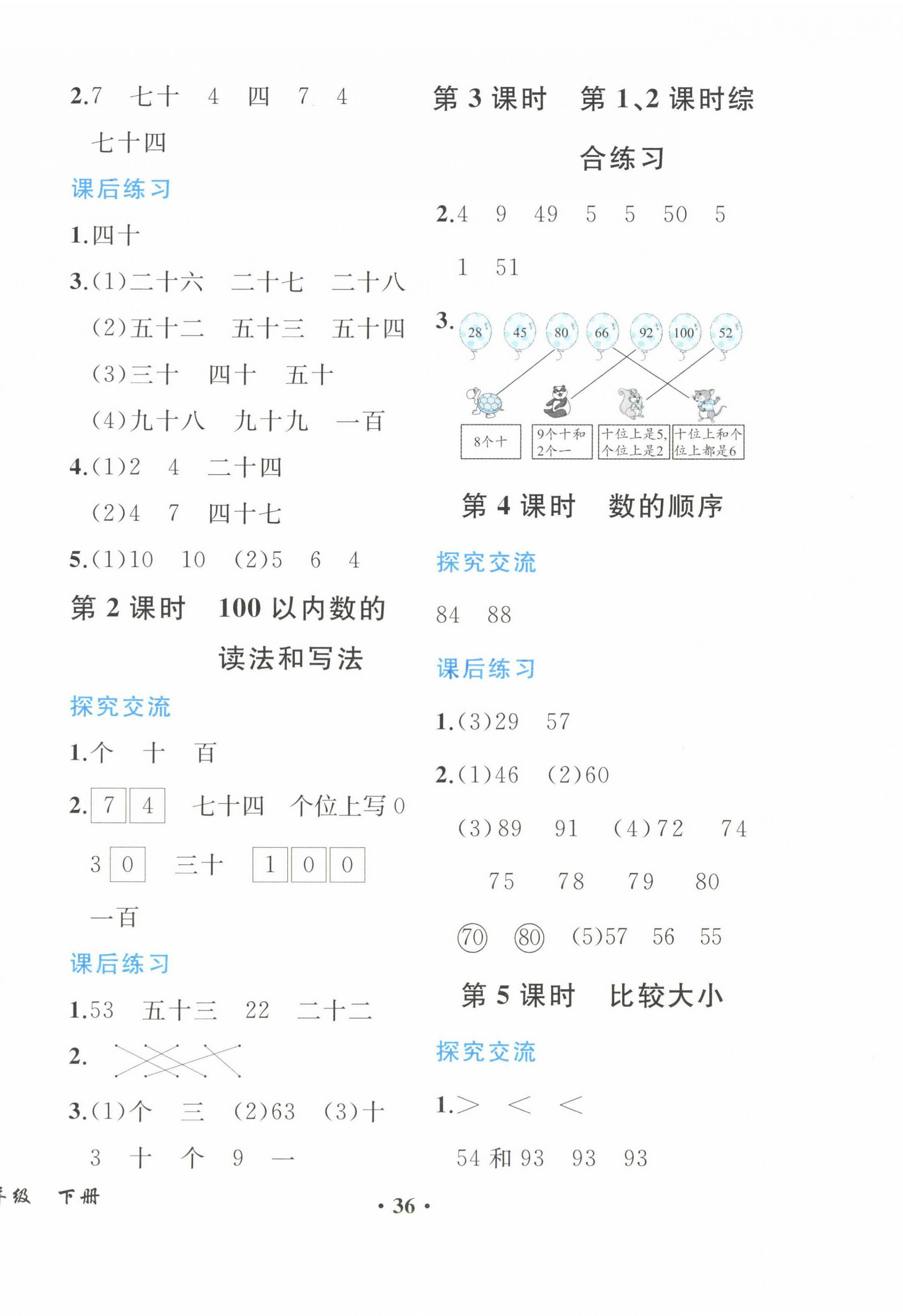 2024年勝券在握同步解析與測評一年級數(shù)學(xué)下冊人教版重慶專版 第4頁