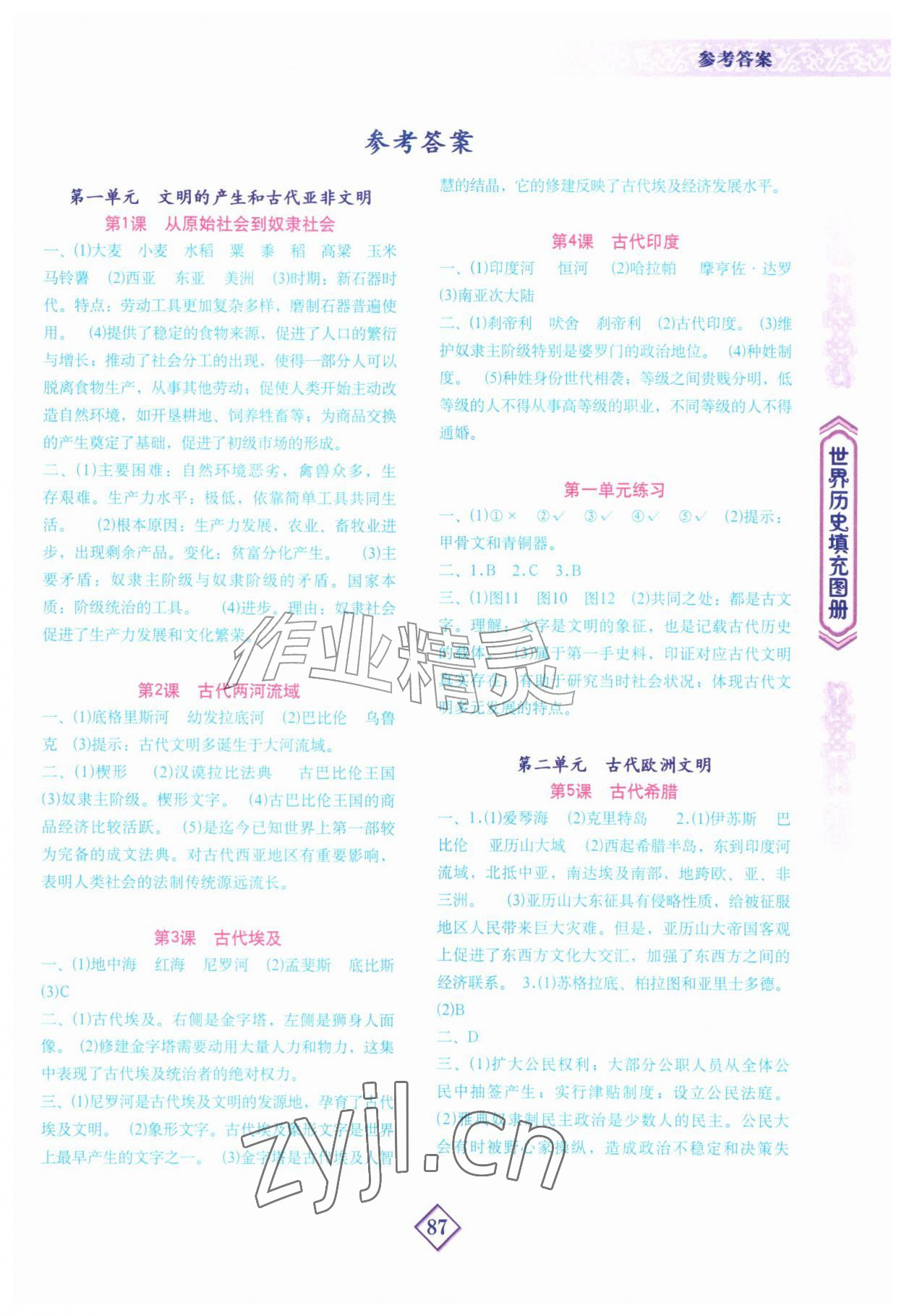 2026年填充图册地质出版社九年级历史上册人教版河南专版&nbsp;第1页