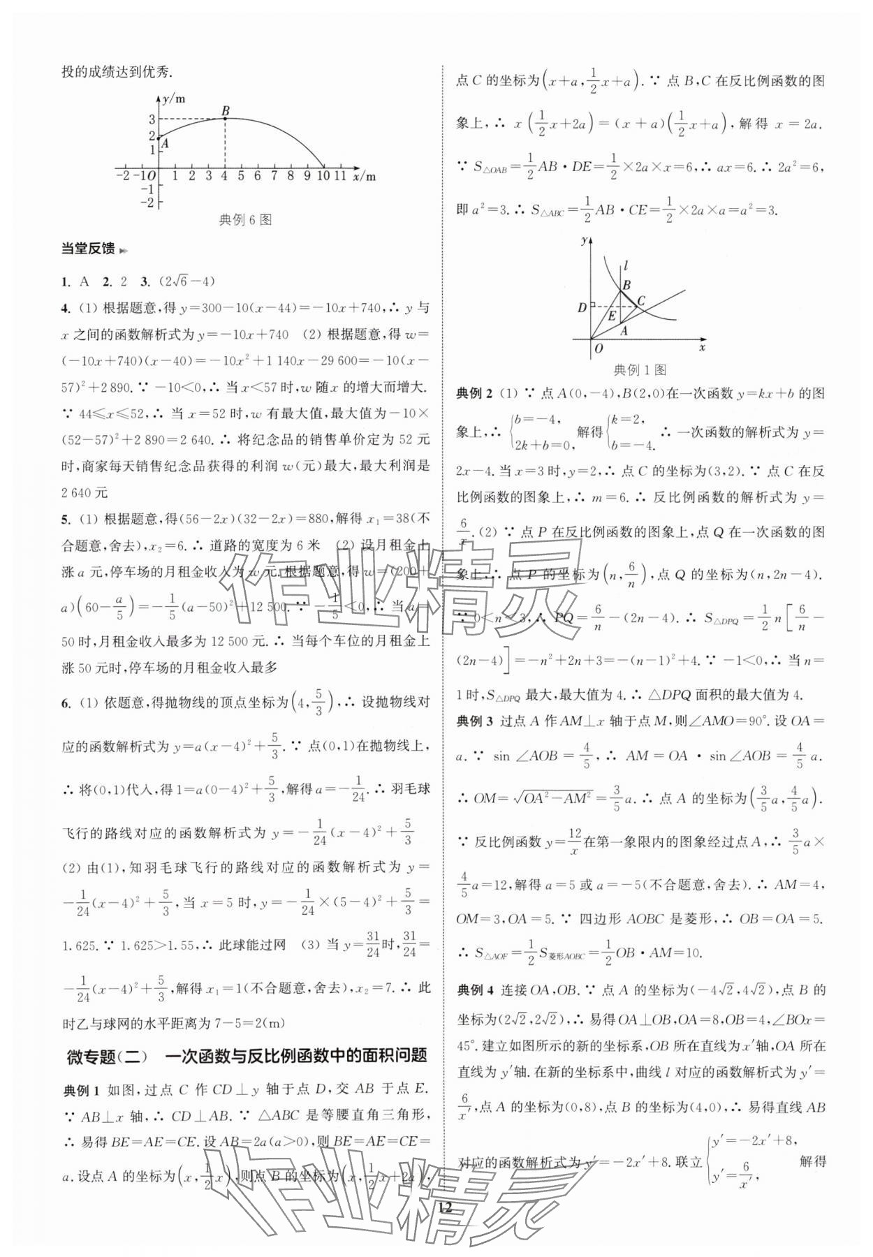 2025年通城学典通城1典中考复习方略数学南通专用 参考答案第12页