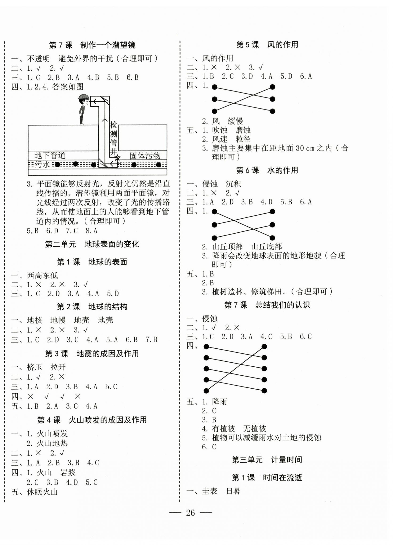 2024年科学速记大通关五年级上册教科版 第2页