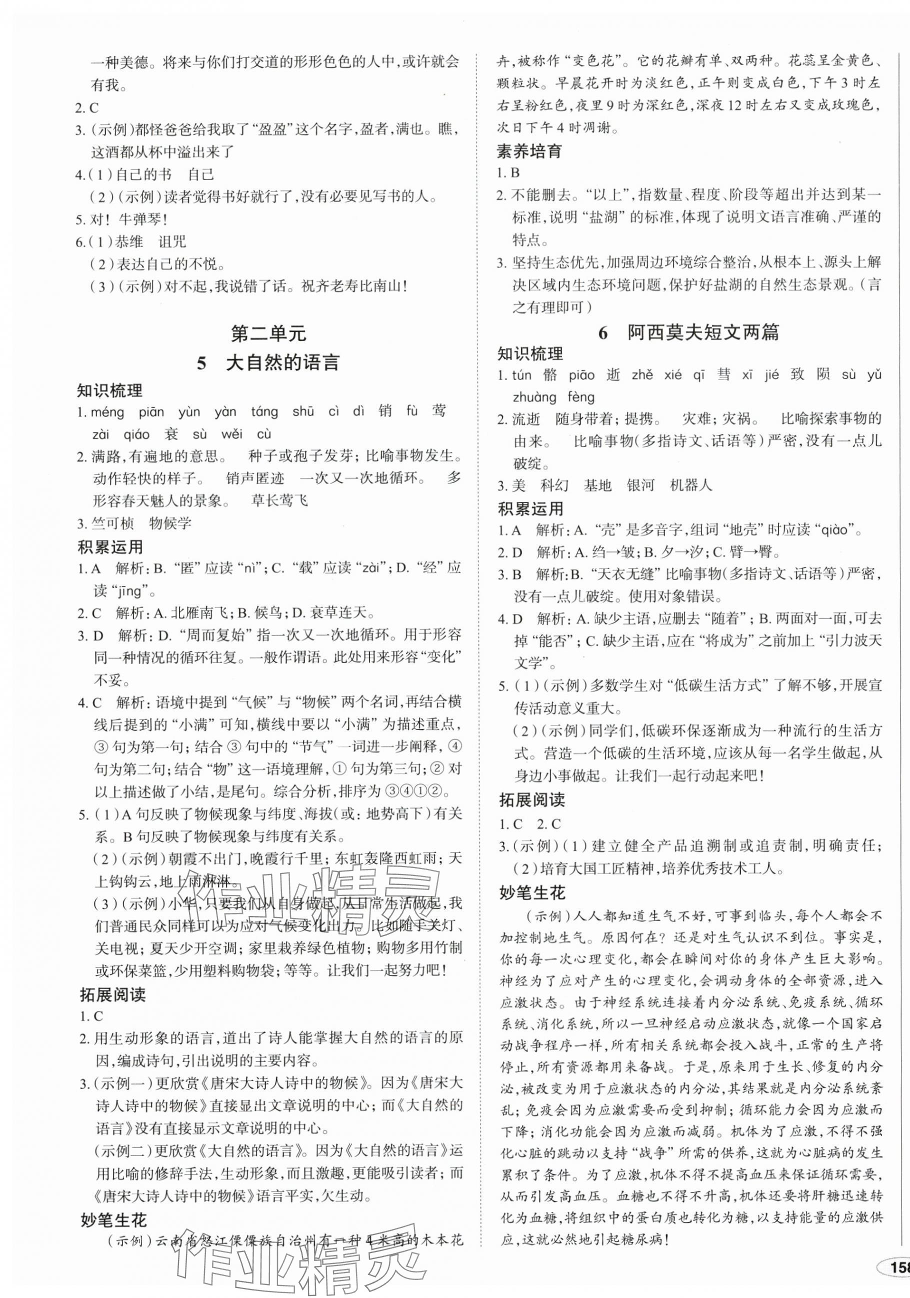 2024年中考檔案初中同步學案導學八年級語文下冊人教版青島專版 第3頁