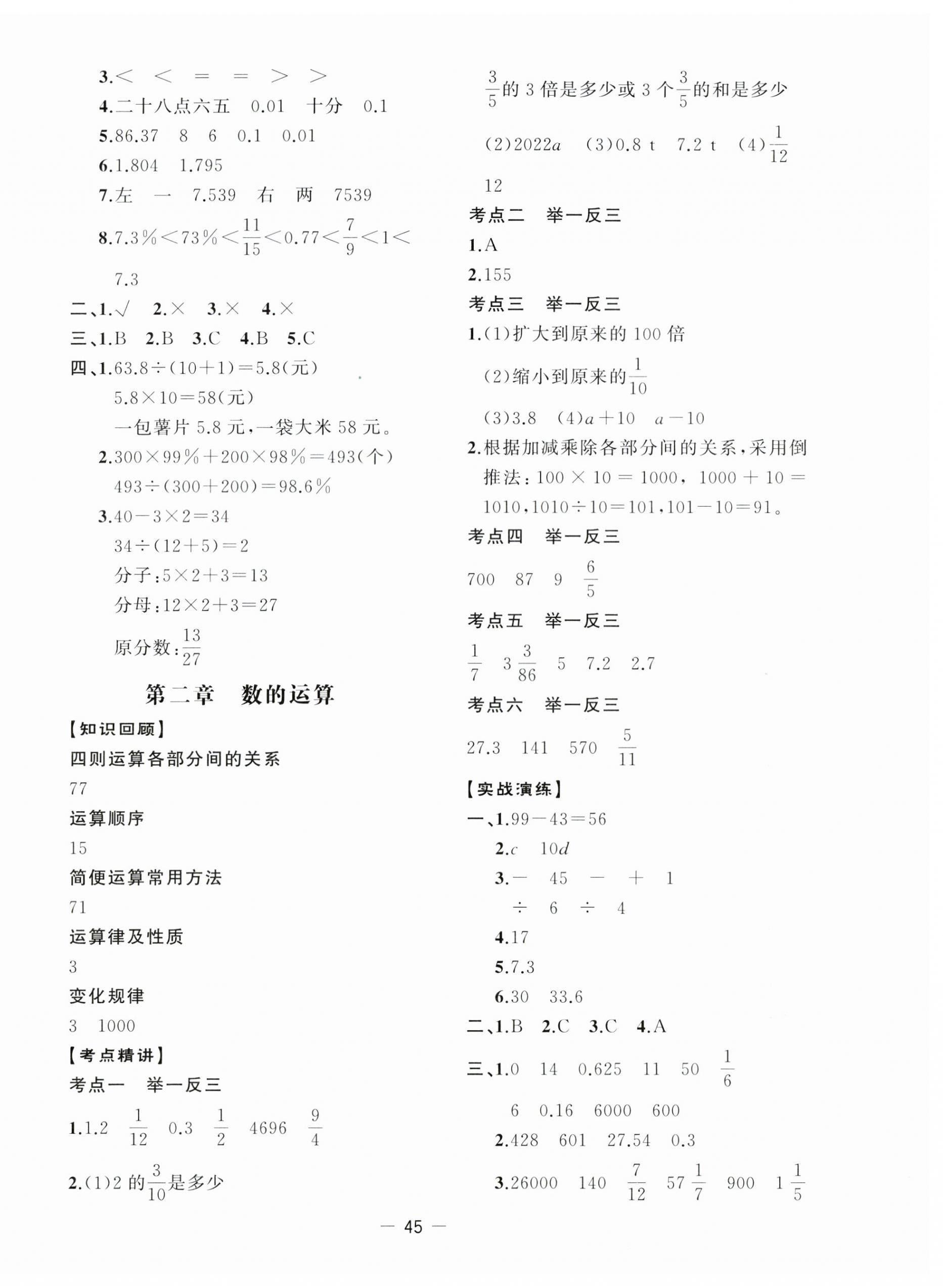 2025年小升初總復習湖南教育出版社六年級數(shù)學人教版 第3頁