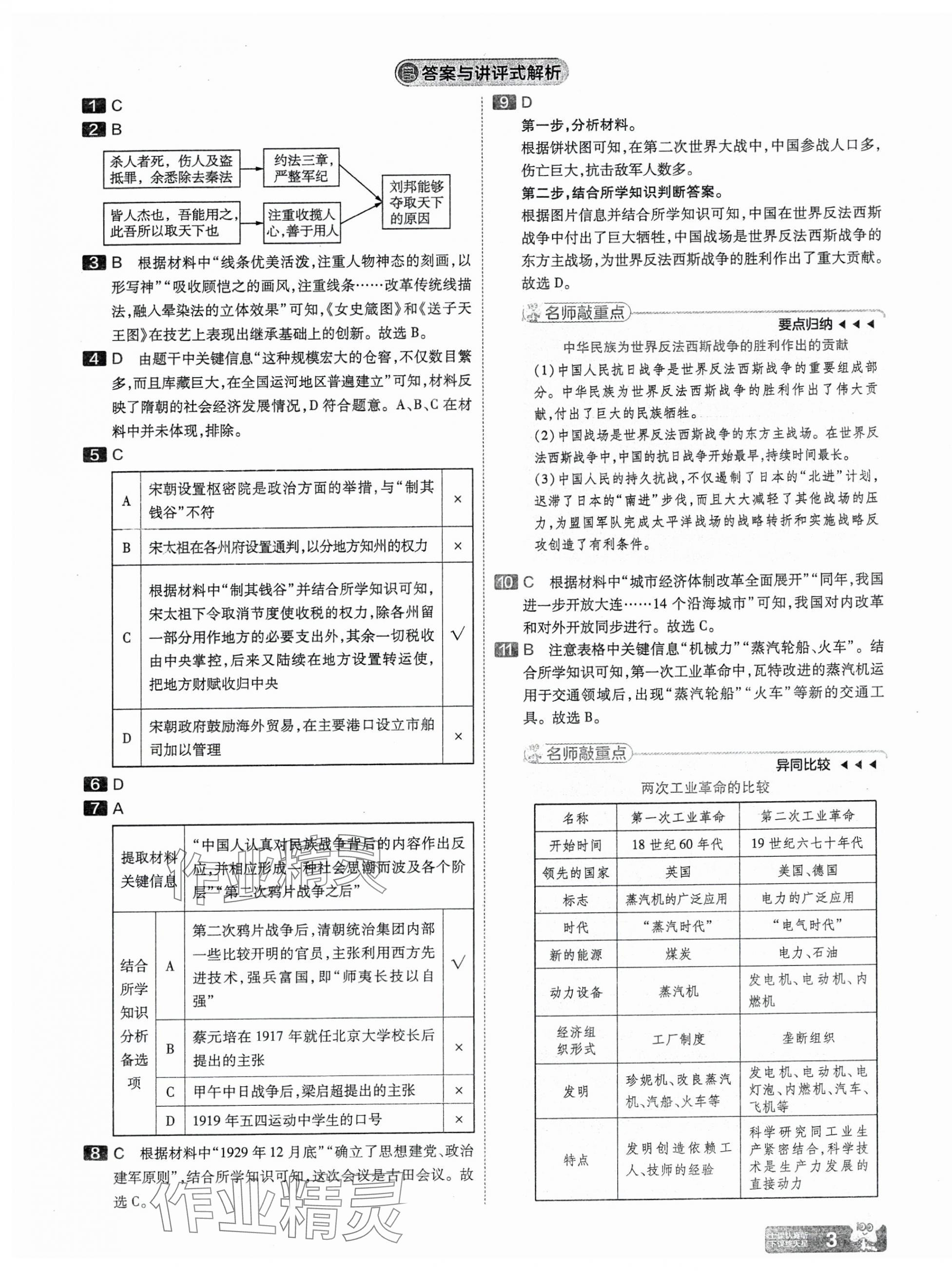 2025年金考卷中考45套匯編歷史山西專版 第3頁