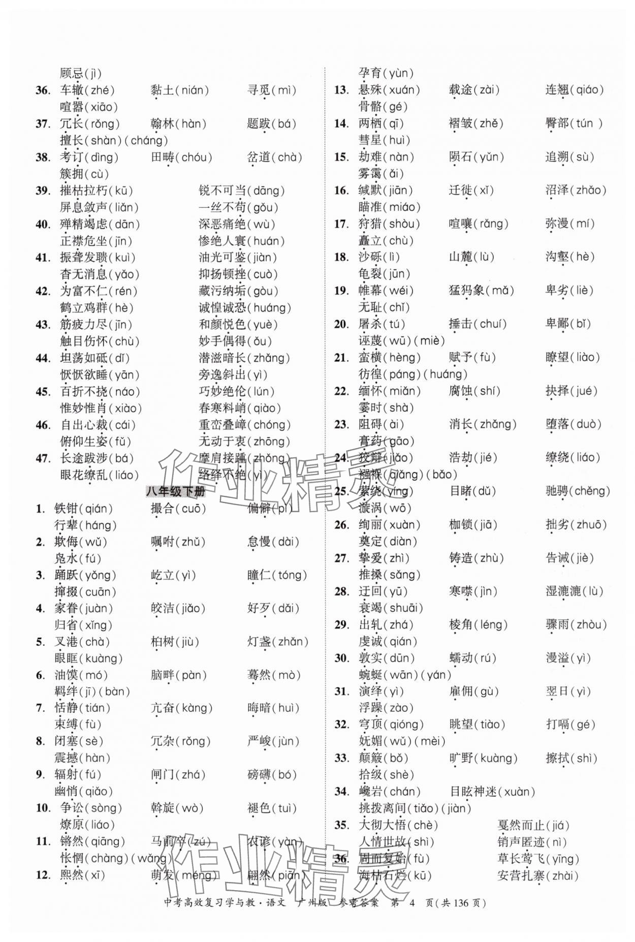 2025年中考高效复习学与教语文广州专版 第4页