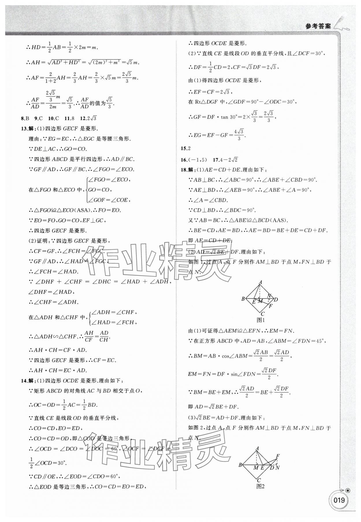 2025年首席中考数学甘肃专版&nbsp;第19页