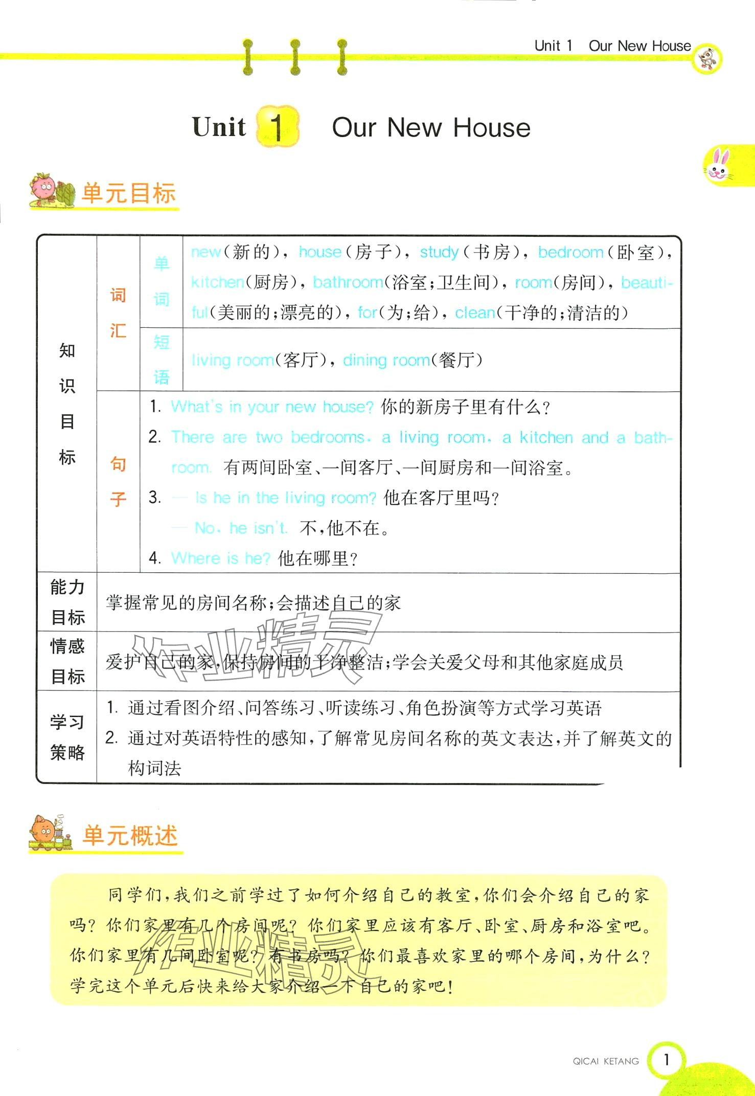 2024年教材課本四年級(jí)英語(yǔ)下冊(cè)陜旅版 第1頁(yè)