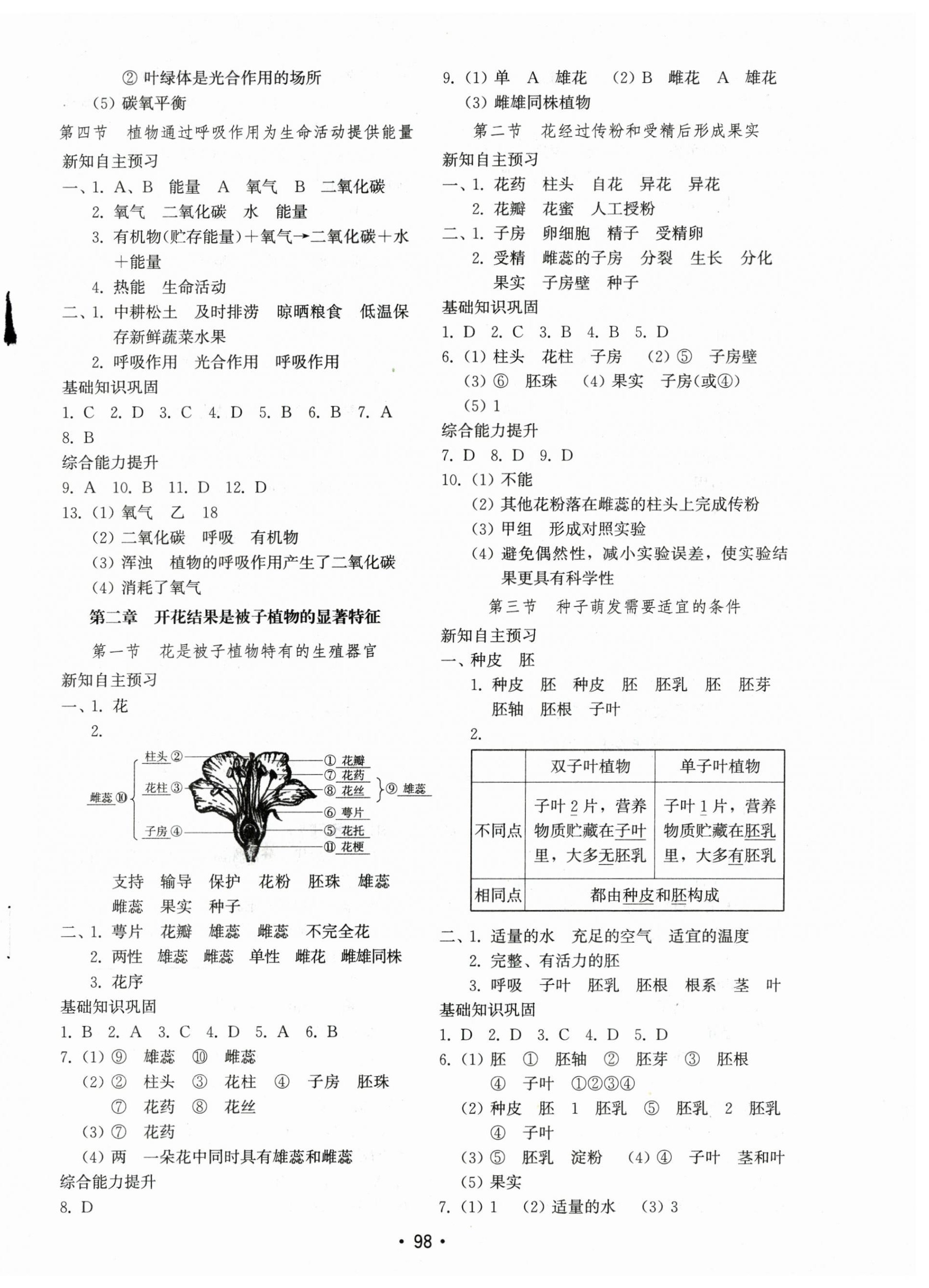 2025年初中基礎(chǔ)訓(xùn)練山東教育出版社七年級(jí)生物下冊(cè)濟(jì)南版 第2頁