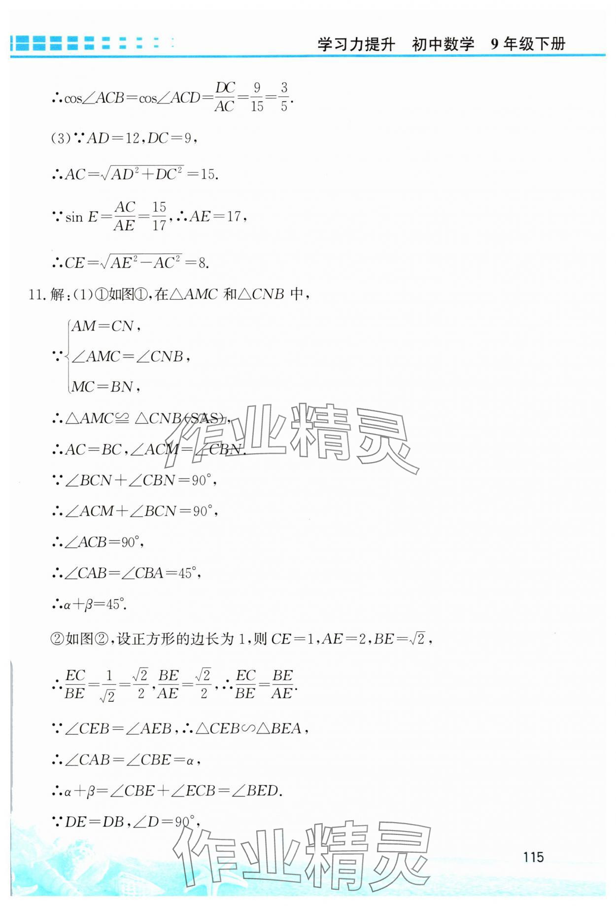 2025年學習力提升九年級數學下冊浙教版 第5頁