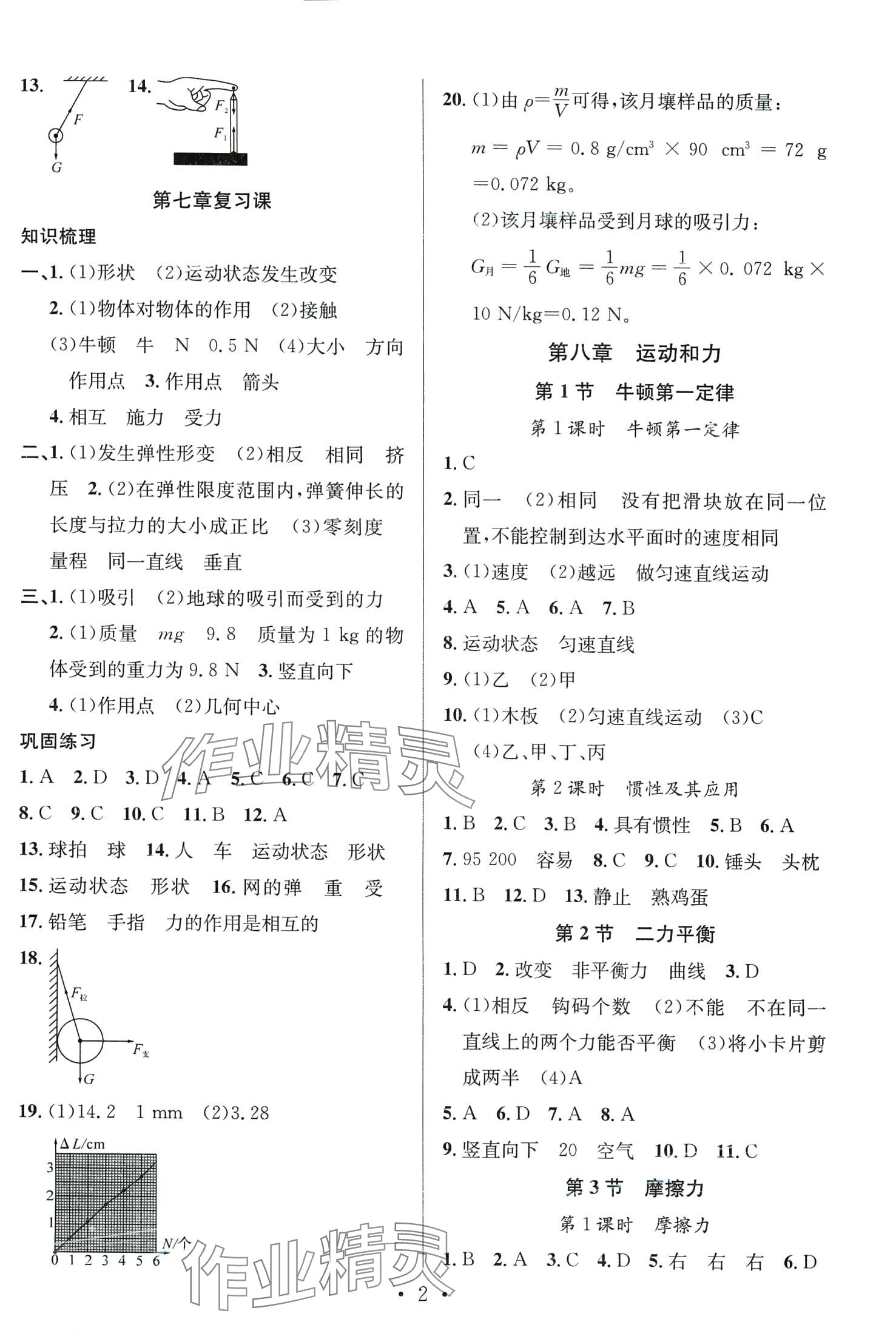 2024年新动力名校通八年级物理下册人教版 第2页