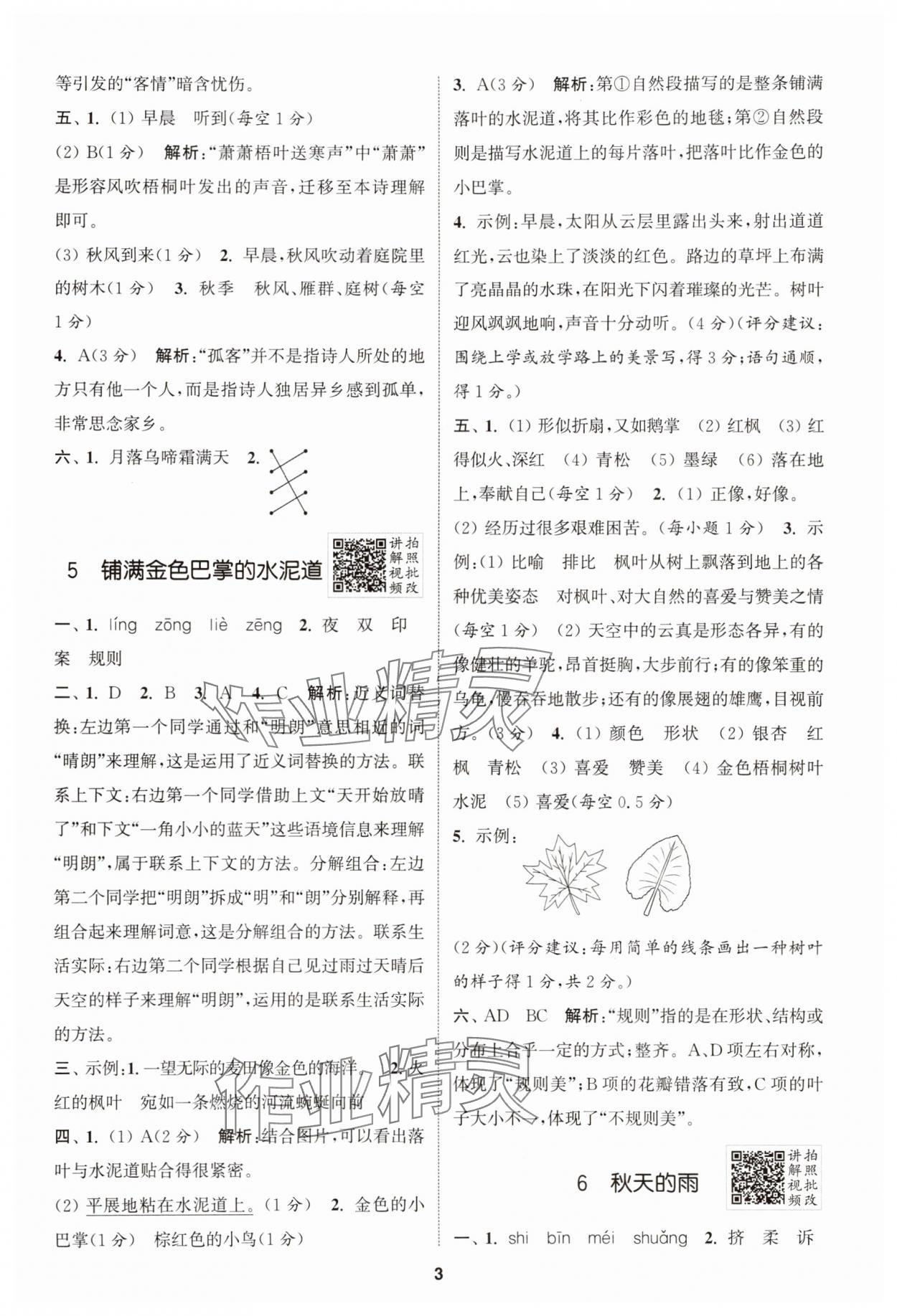 2025年拔尖特訓(xùn)三年級(jí)語(yǔ)文上冊(cè)人教版 第3頁(yè)