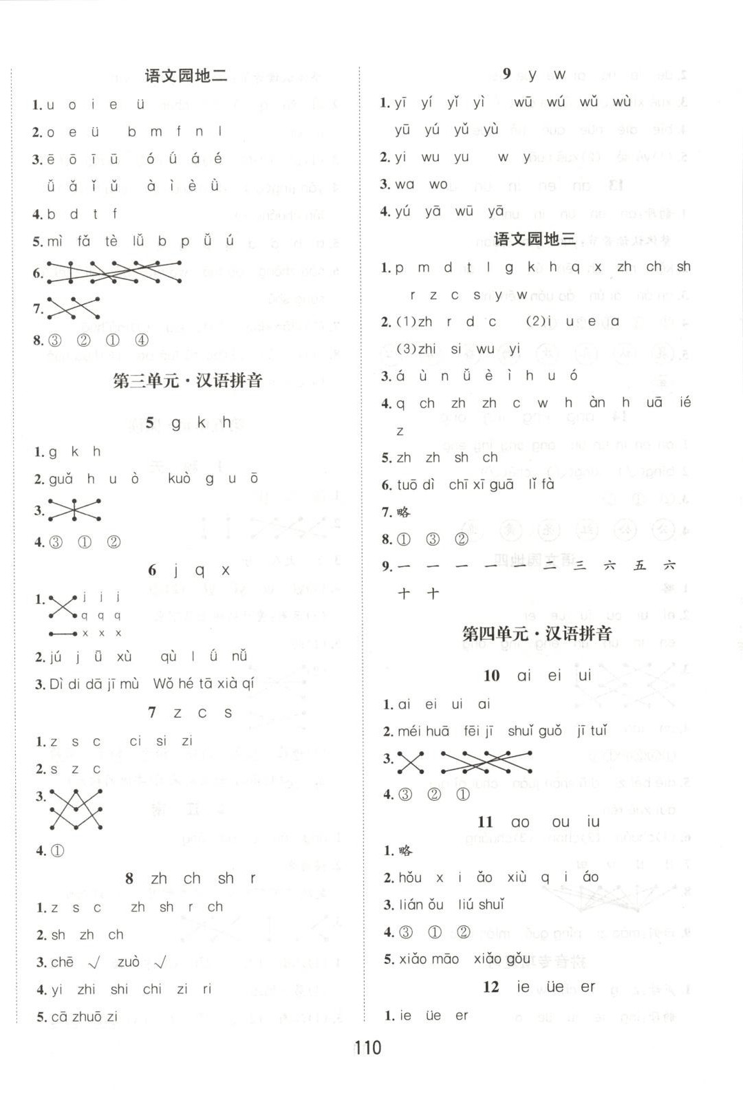 2025年小学一课三练我的作业本一年级语文上册人教版&nbsp;第2页