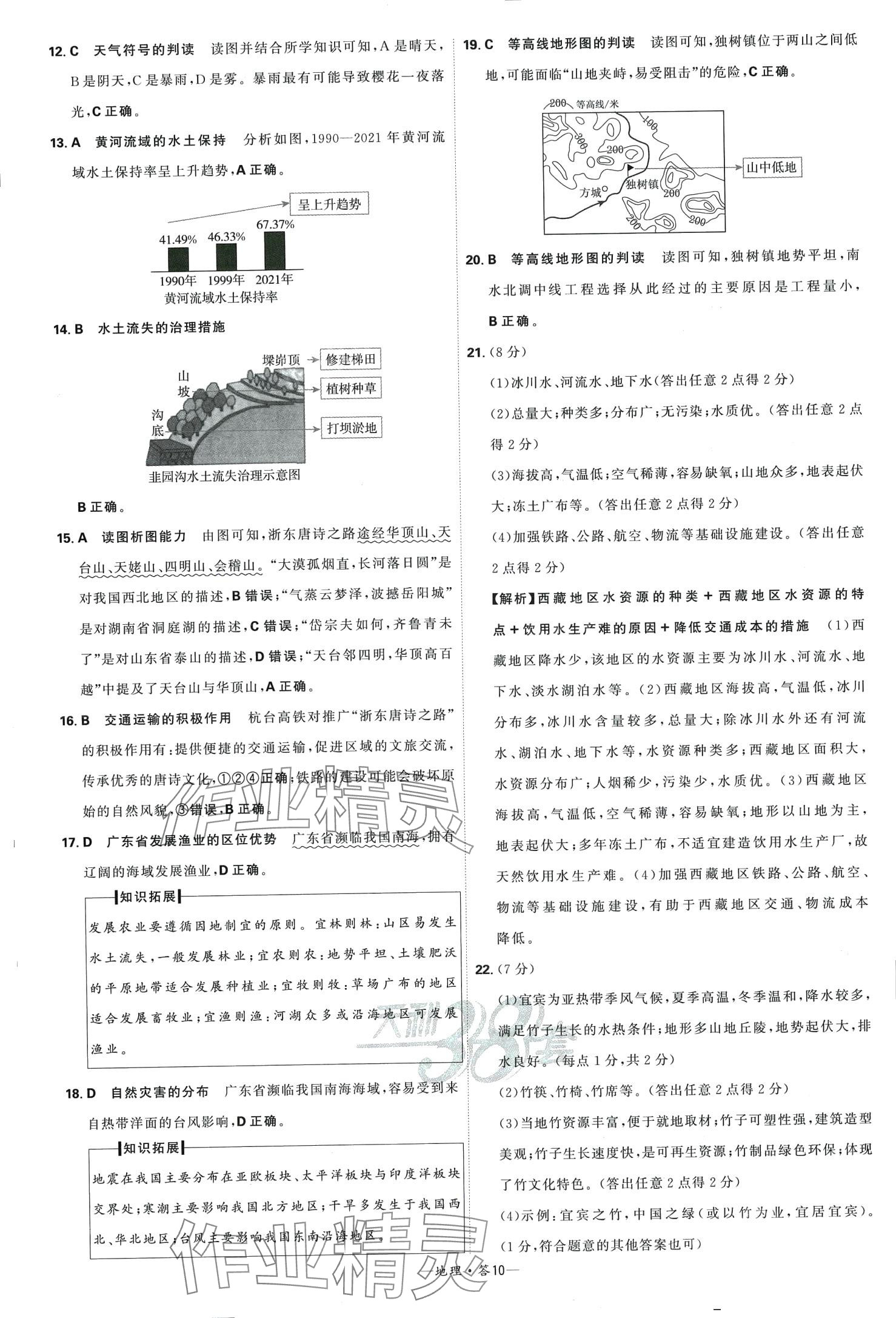 2024年天利38套新課標(biāo)全國中考試題精選地理中考 第12頁