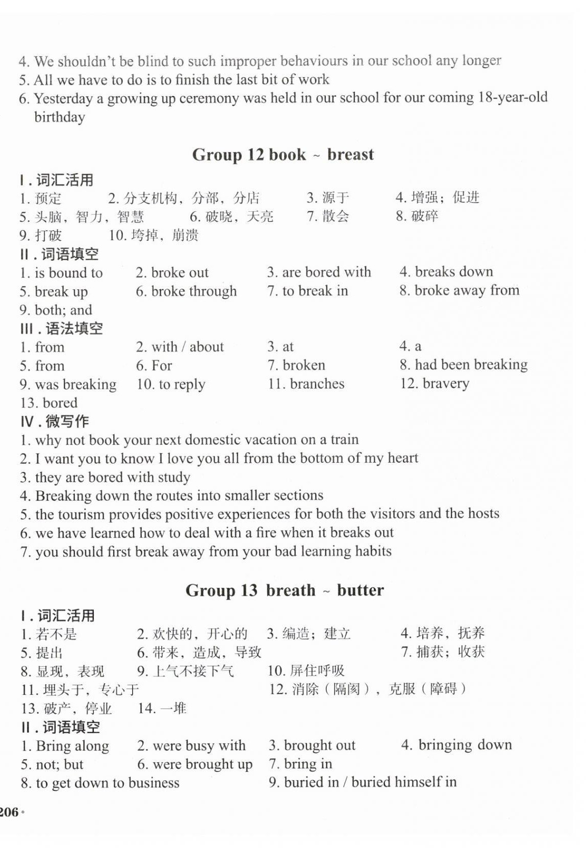 2025年百灵鸟高中英语词汇配套练习&nbsp;第8页