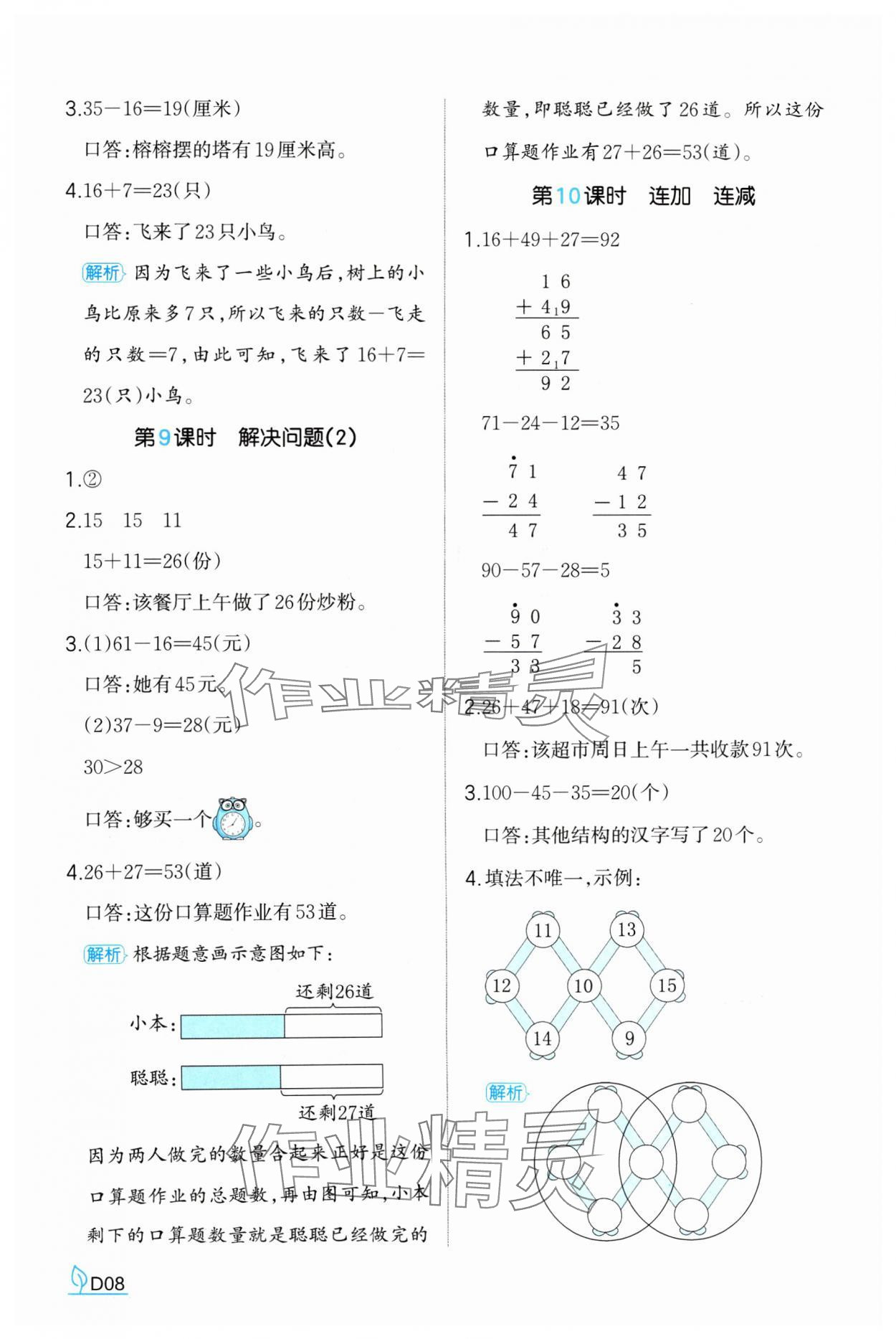 2024年一本同步訓(xùn)練二年級(jí)數(shù)學(xué)上冊(cè)人教版福建專版 第8頁(yè)