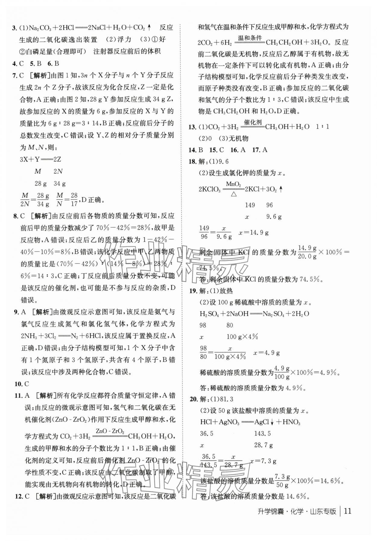 2024年升學(xué)錦囊化學(xué)山東專版 第11頁