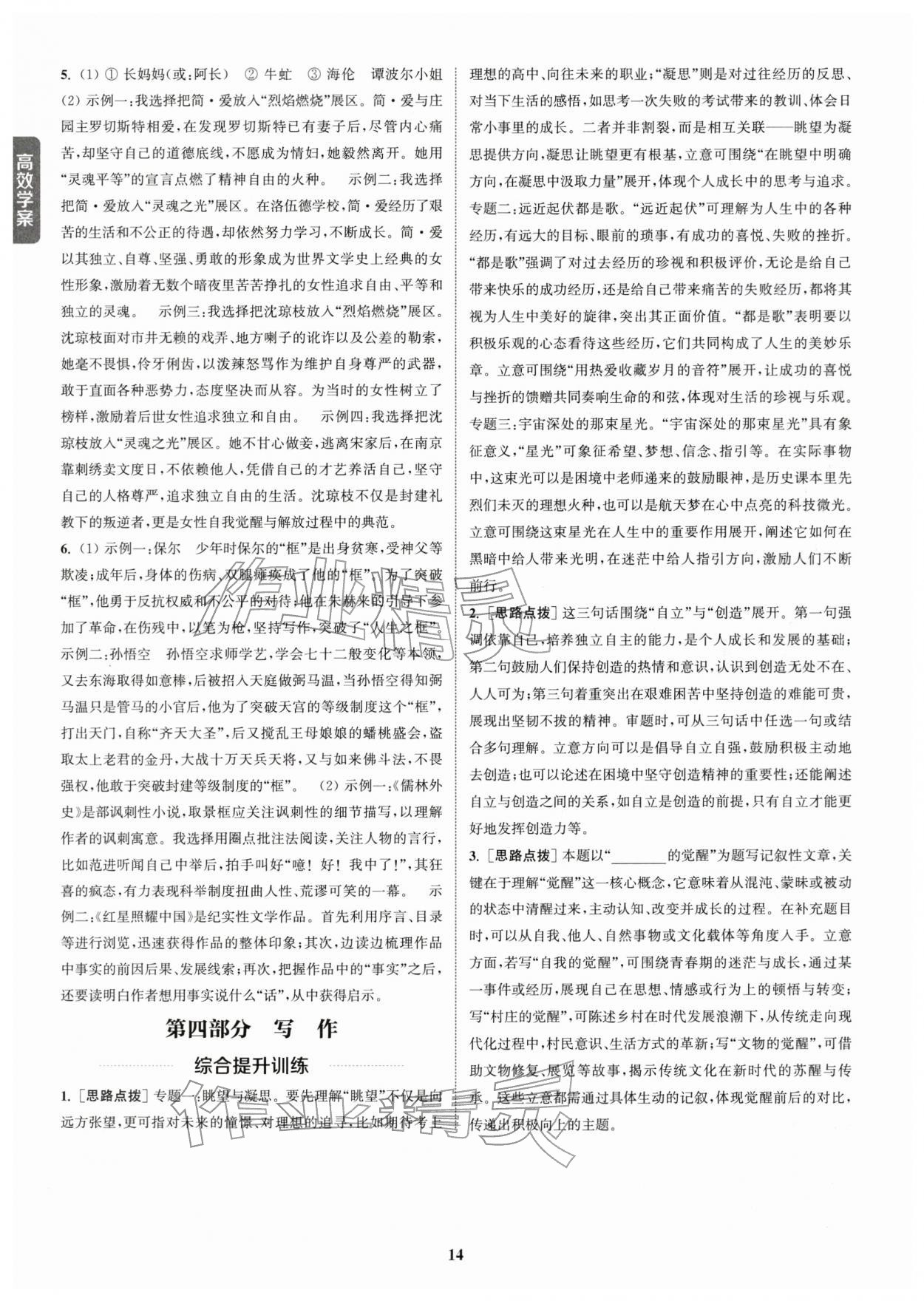 2026年通城1典中考復習方略語文蘇州專版 參考答案第13頁