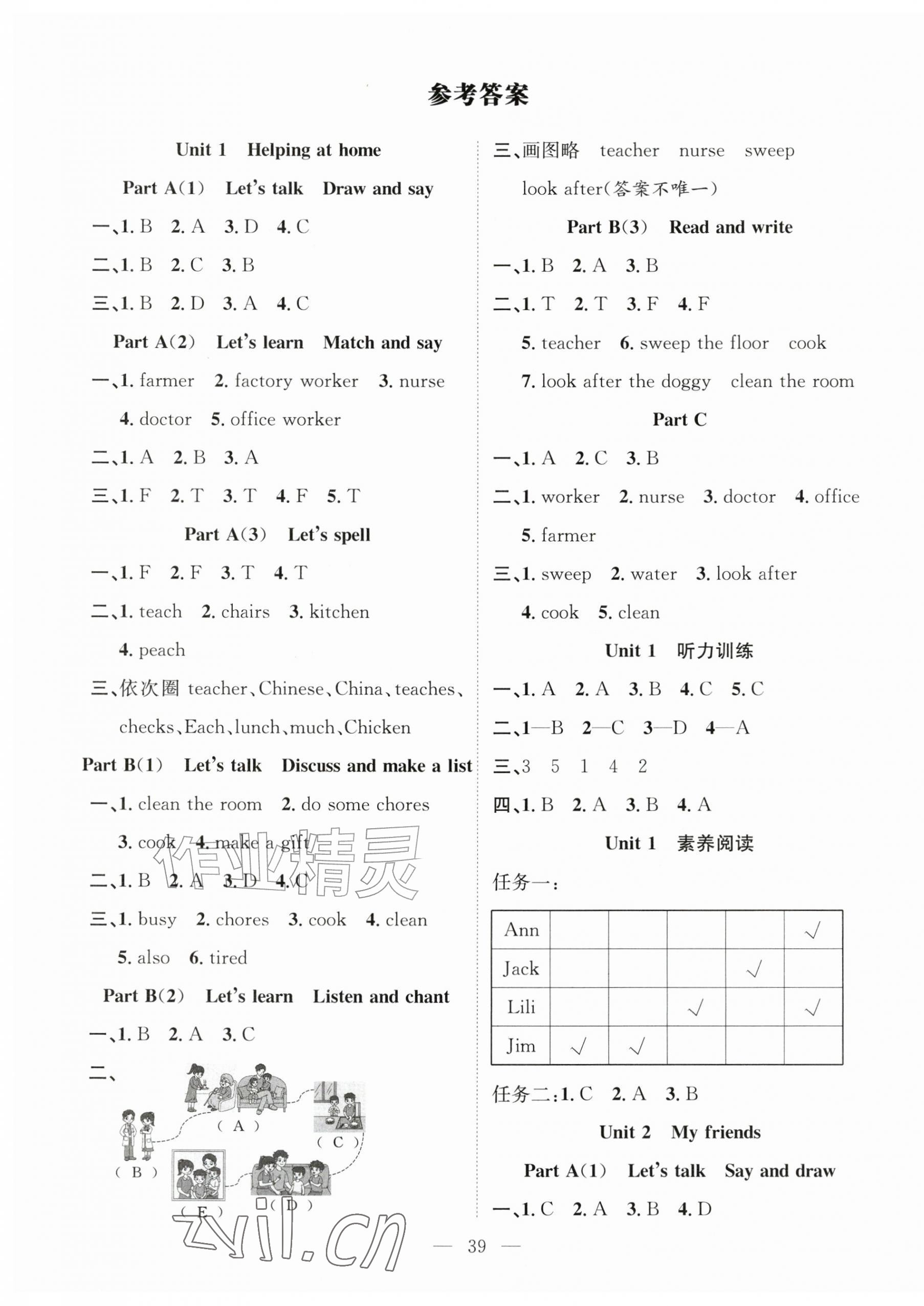 2026年名师测控四年级英语上册人教版&nbsp;第7页