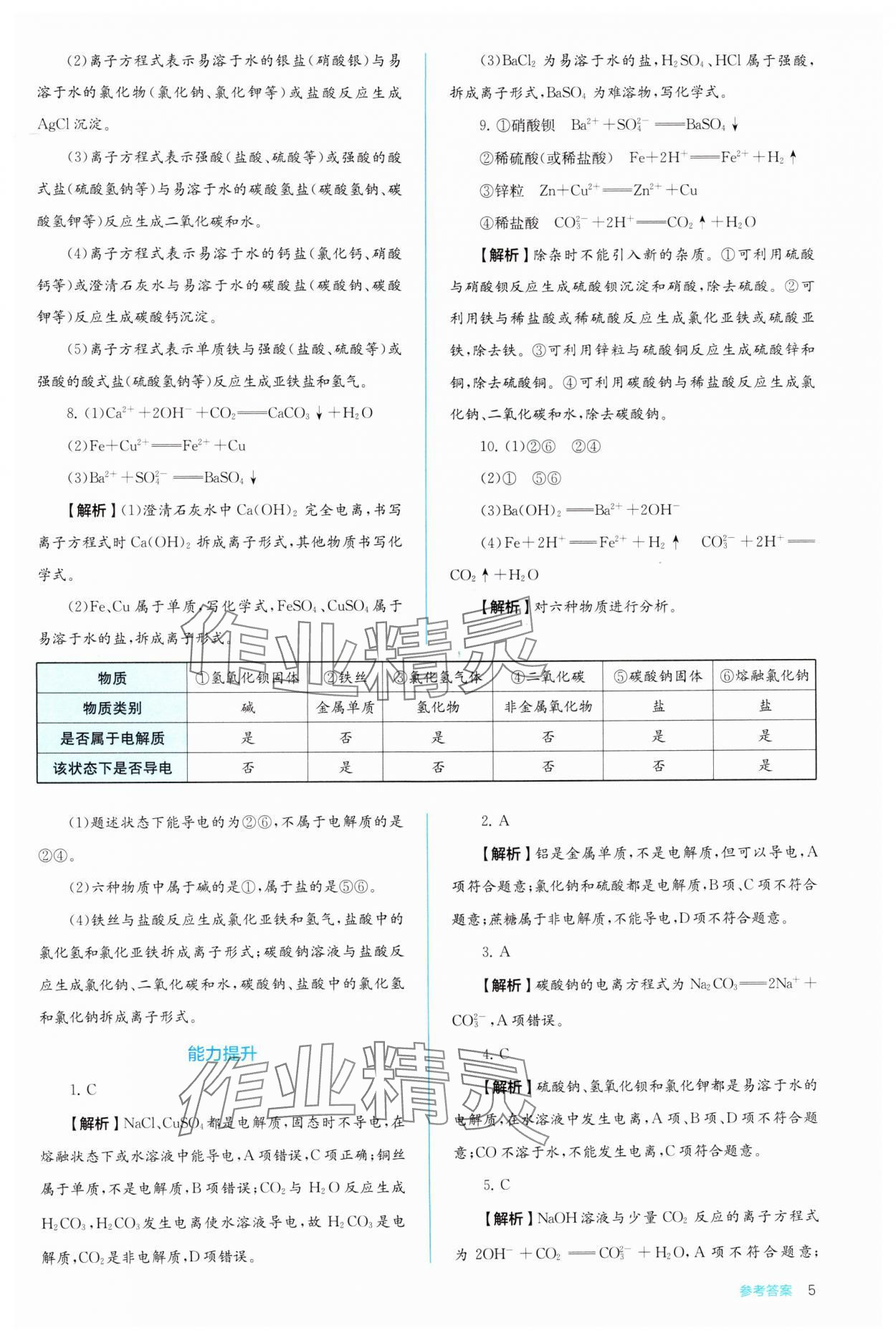 2024年人教金學典同步解析與測評高中化學必修第一冊人教版 第5頁