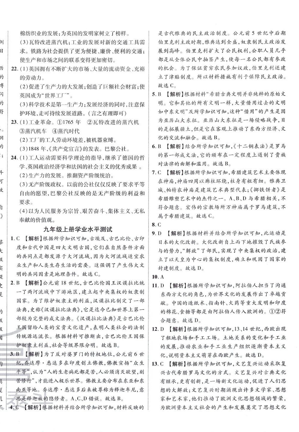 2024年魯人泰斗全程復(fù)習(xí)大考卷九年級(jí)歷史全一冊(cè)人教版 第8頁(yè)