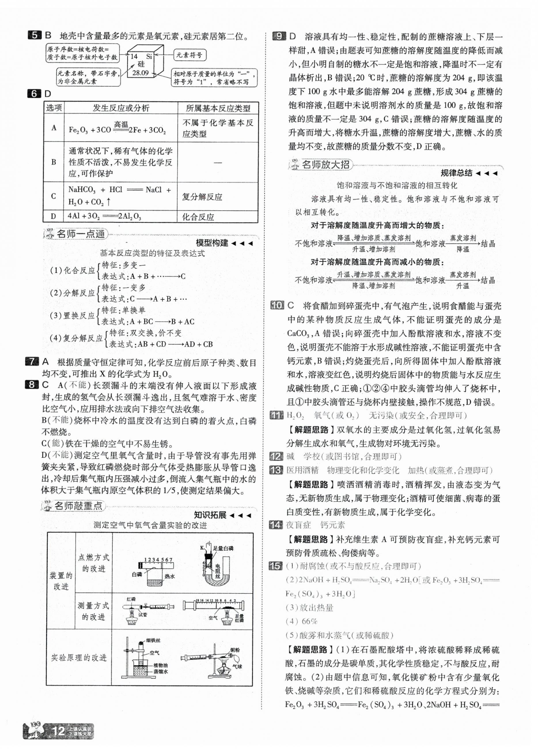 2025年金考卷中考45套汇编化学山西专版 第12页